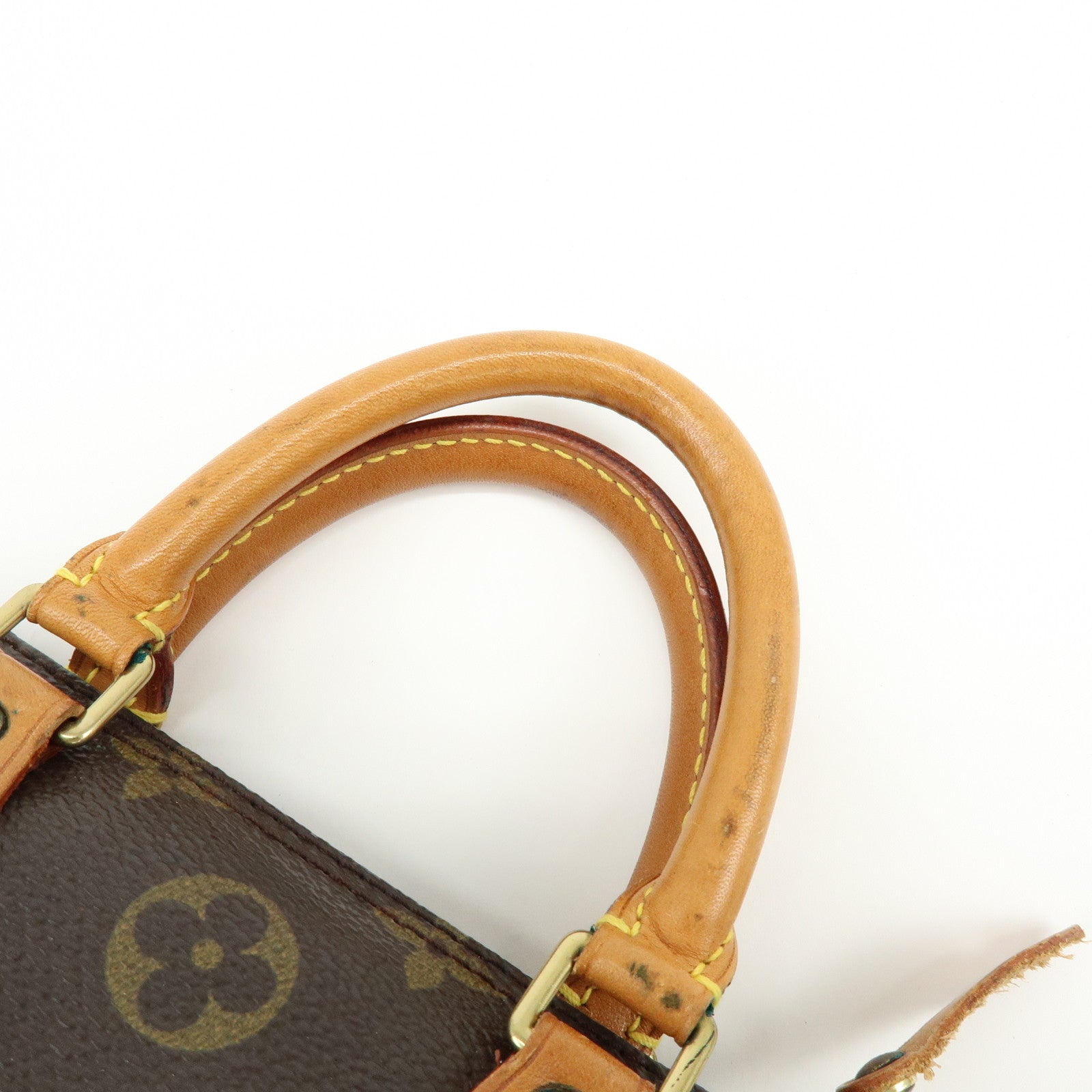 Louis Vuitton Monogram Mini Speedy Hand Bag & Strap Brown M41534