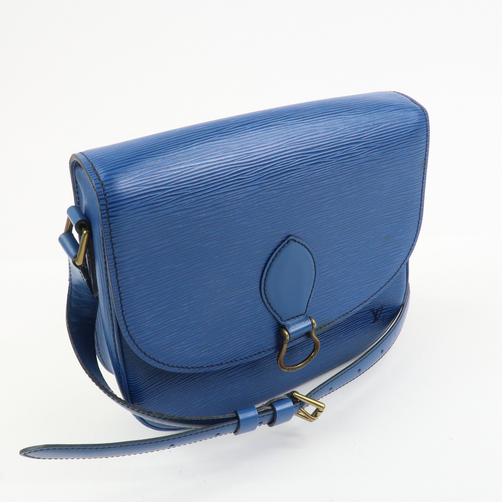 Louis Vuitton Epi Saint Cloud Shoulder Bag Toledo Blue M52195