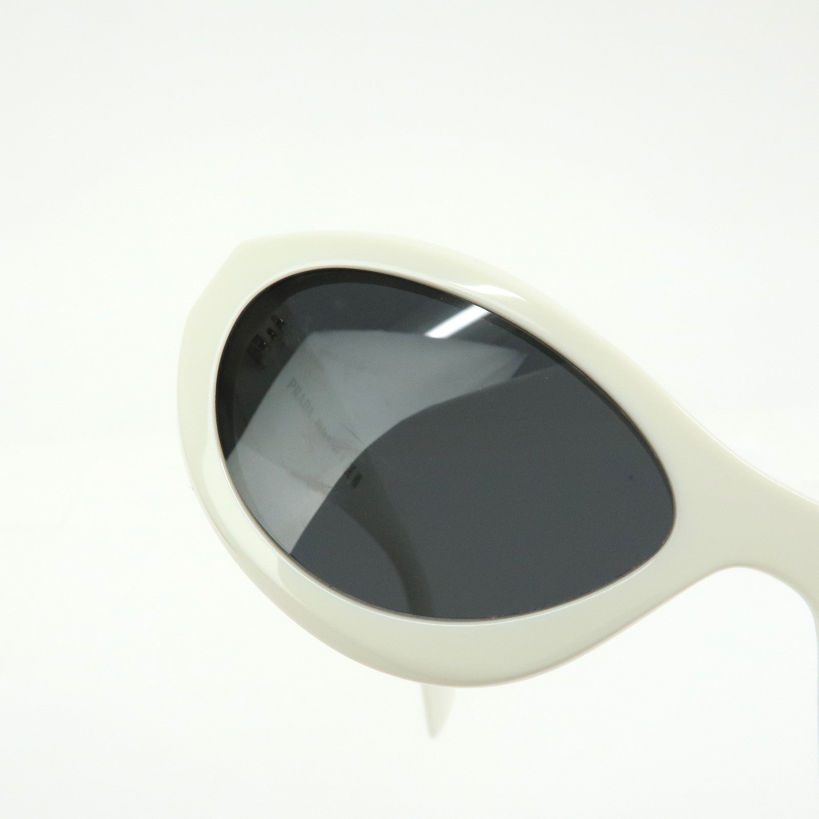 Prada Logo Plastic Sunglasses 55□16 White SPR 26Z