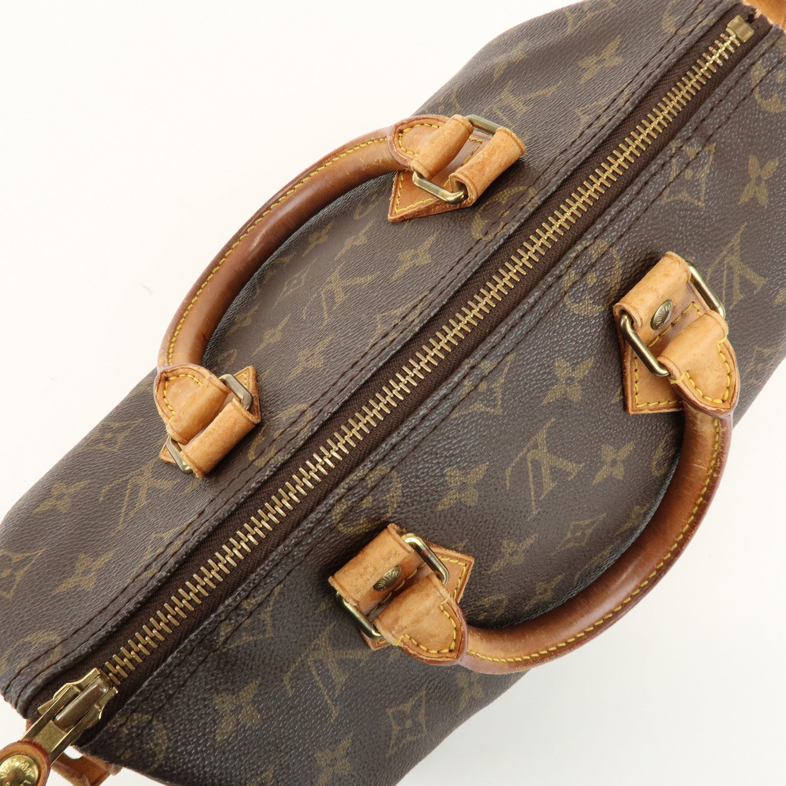 Louis Vuitton Monogram Speedy 25 Boston Bag Hand Bag Brown M41528