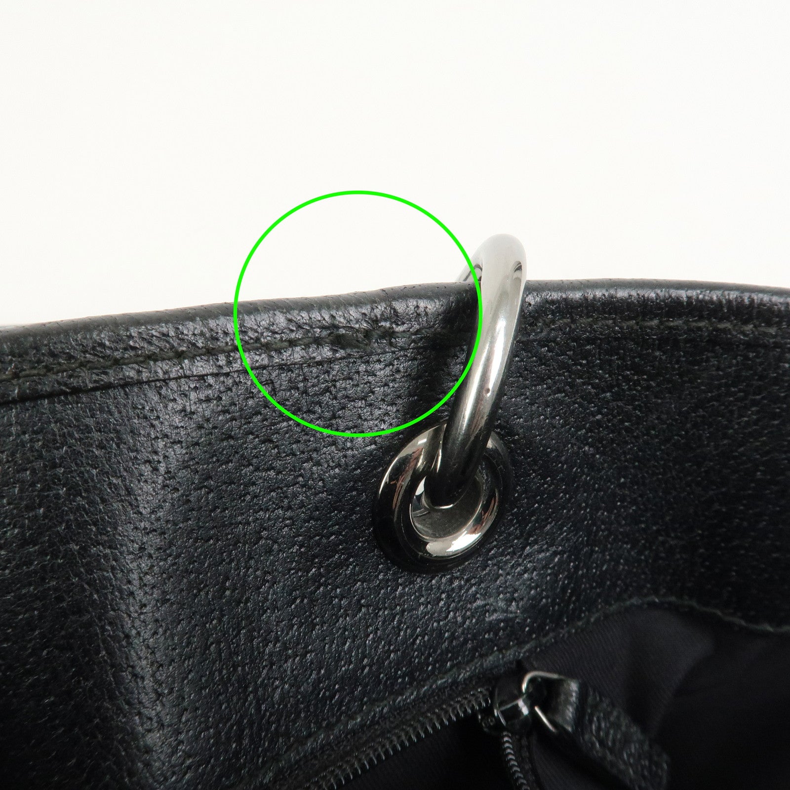 GUCCI GG Canvas Leather Tote Bag Shoulder Bag Hand Bag Black 120836