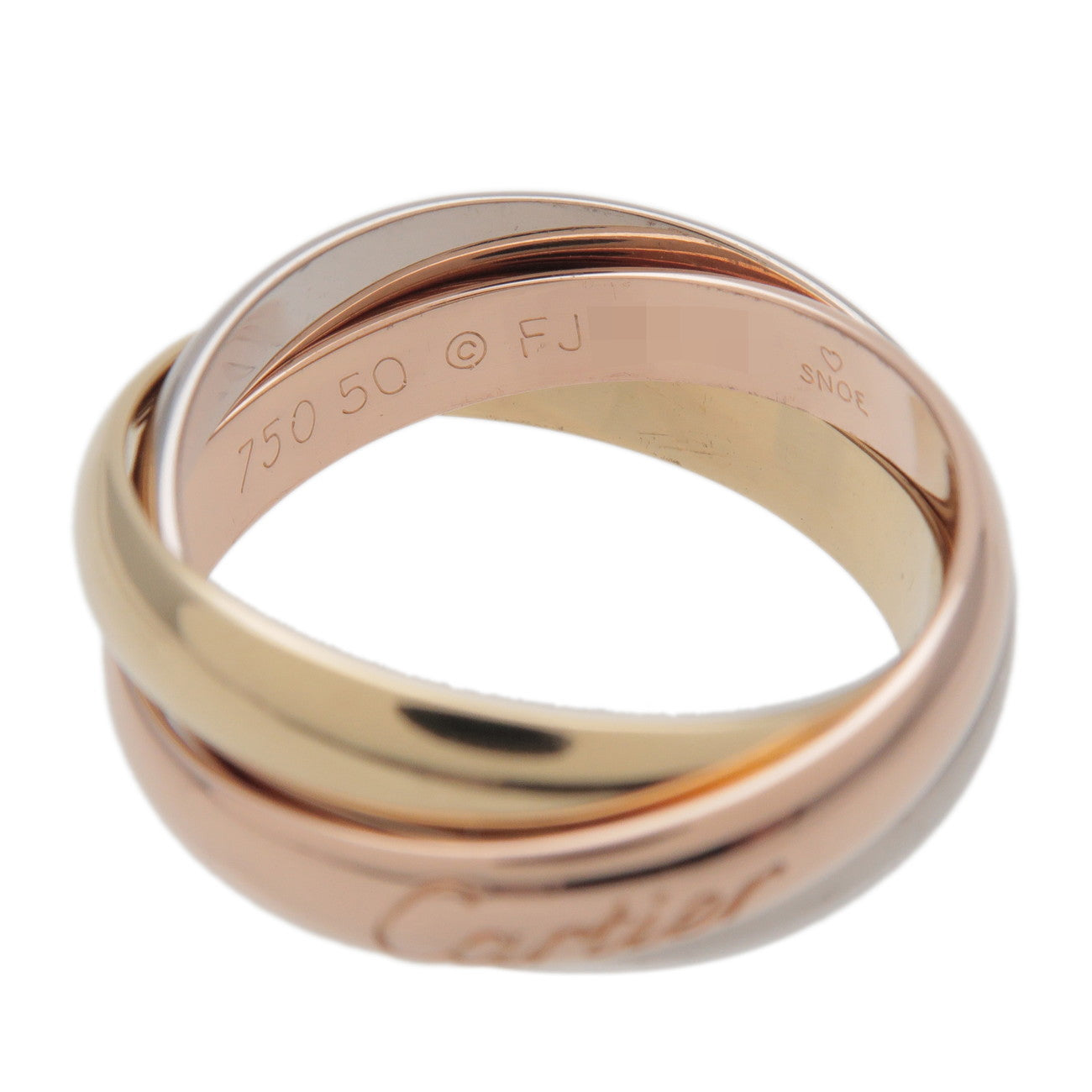 Cartier Trinity Ring MM K18 750YG/WG/PG Gold #50 US5 EU50 HK11
