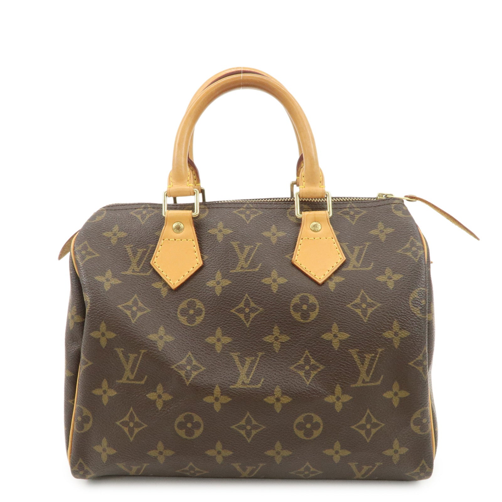 Louis Vuitton Monogram Speedy 25 Boston Bag Hand Bag Brown M41528