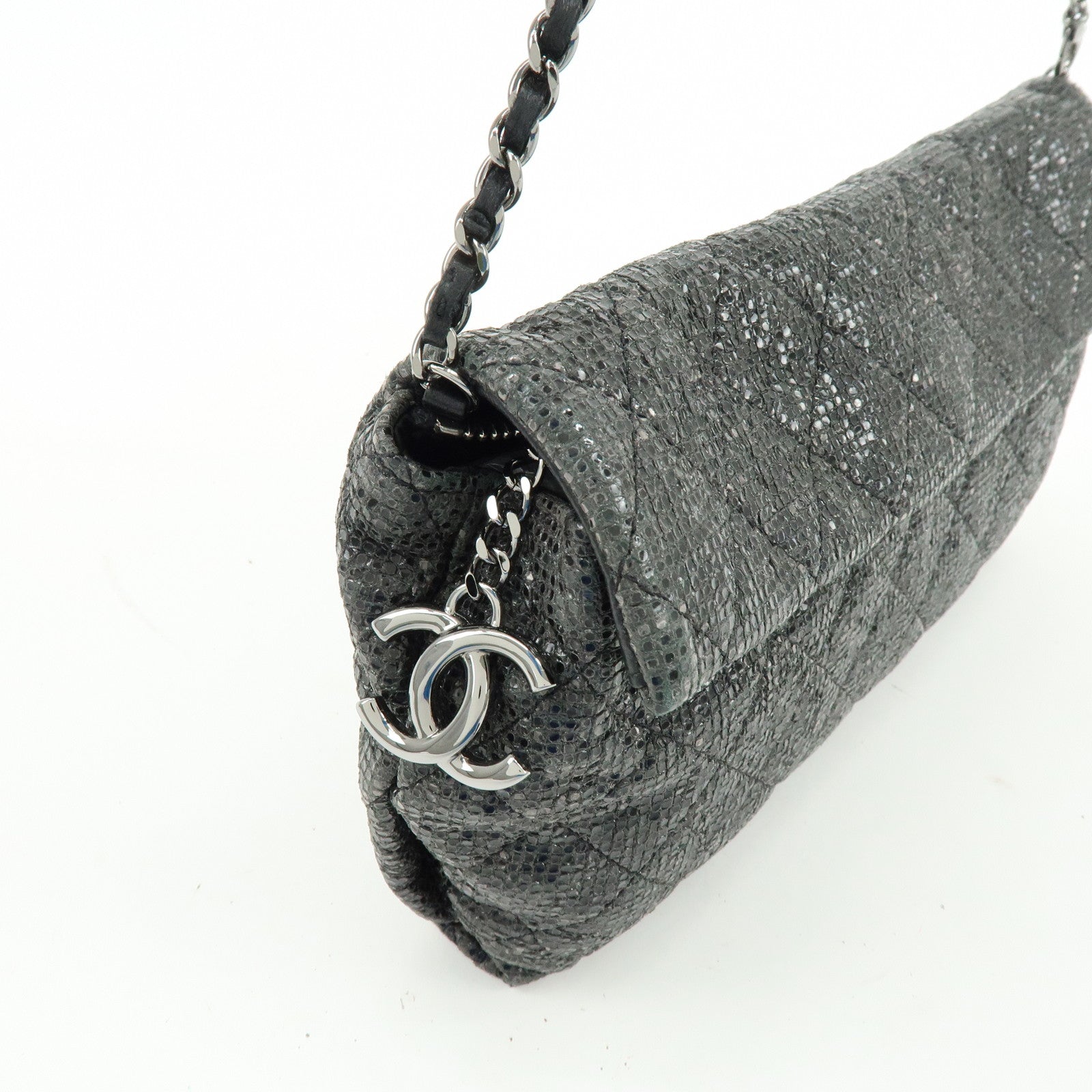 CHANEL Matelasse Chain Shoulder Bag 2014 Christmas Edition Black