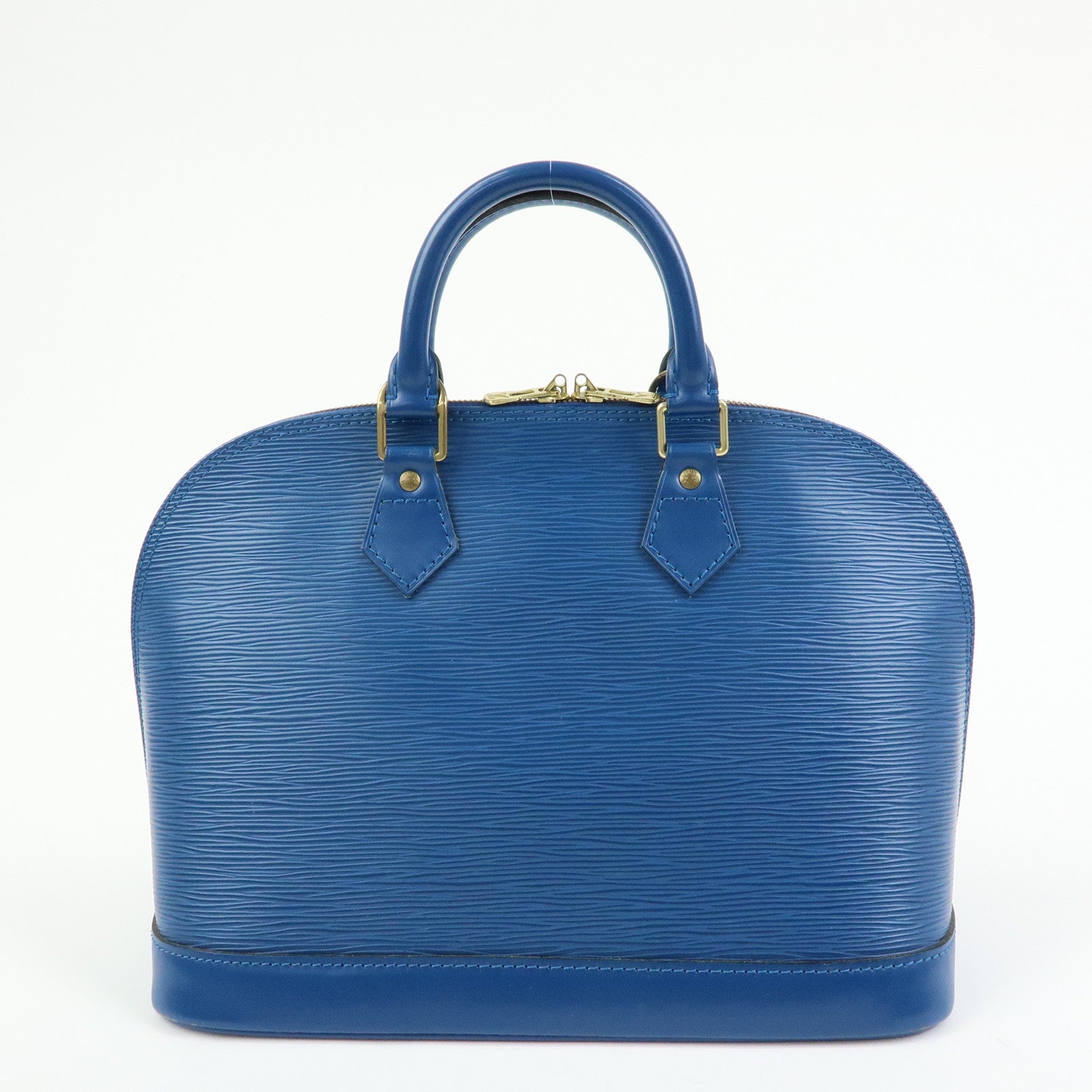 Louis Vuitton Epi Leather Alma Hand Bag Toledo Blue M52145