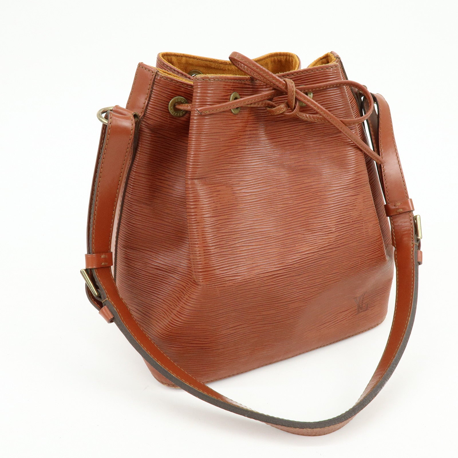 Louis Vuitton Epi Petit Noe Shoulder Bag Kenya Brown M44103