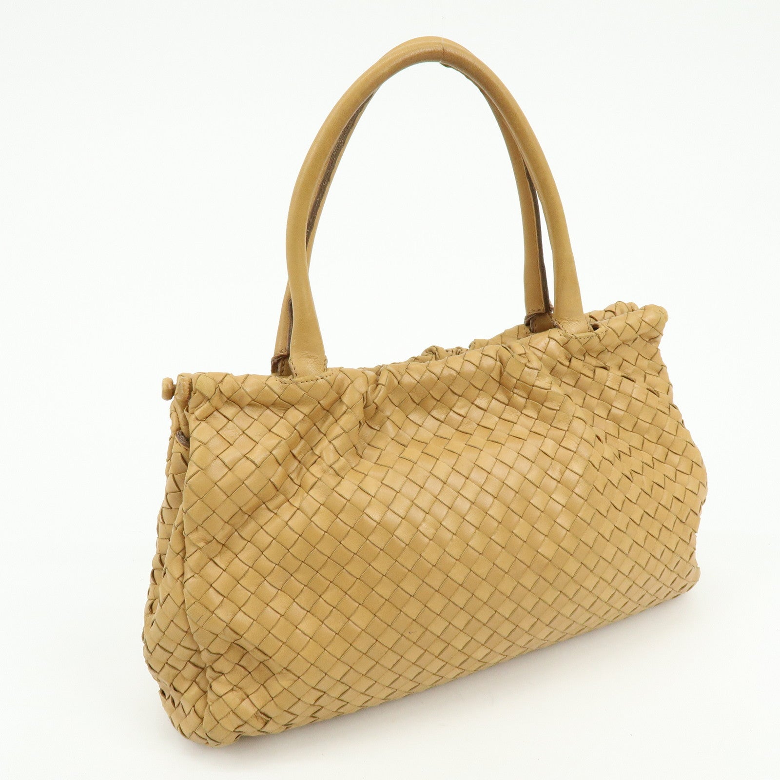 BOTTEGA VENETA Intrecciato Nappa Leather Hand Shoulder Bag Brown