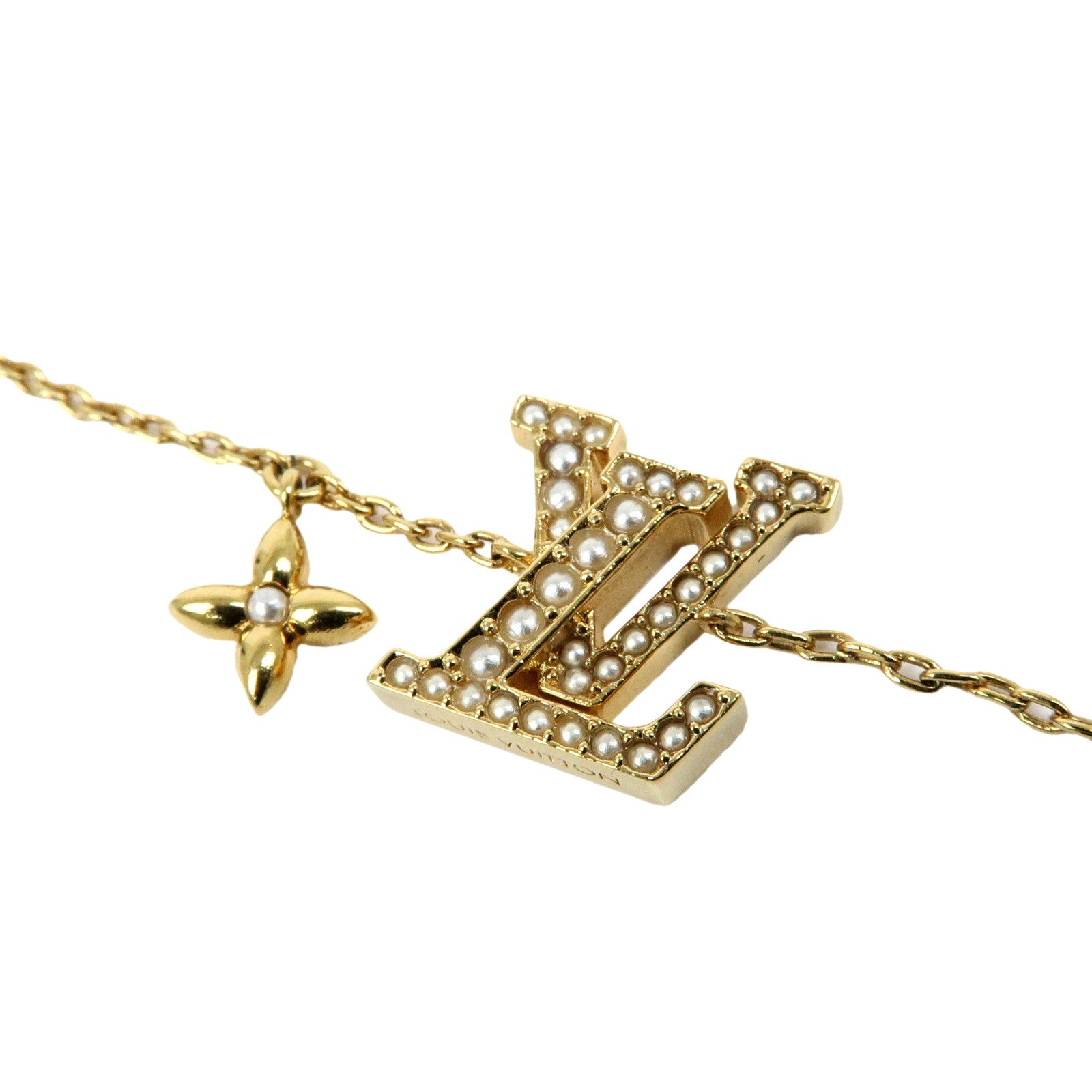 Louis Vuitton LV Iconic Pearl Metal Imitation Pearl Bracelet M1086A
