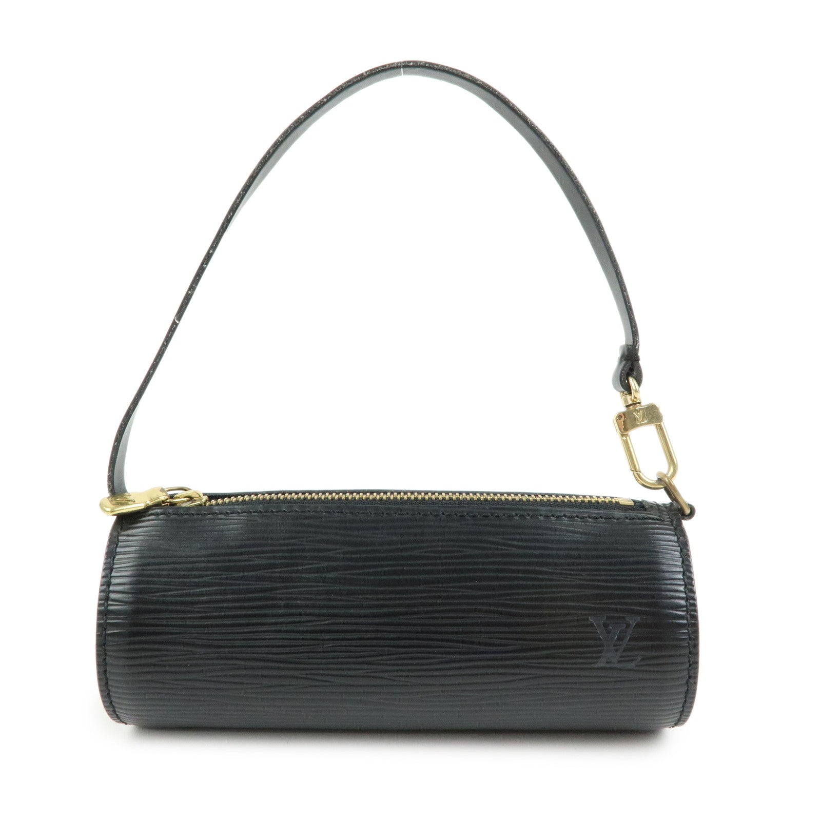 Louis Vuitton Epi Leather Mini Pouch For Soufflot Hand Bag Noir