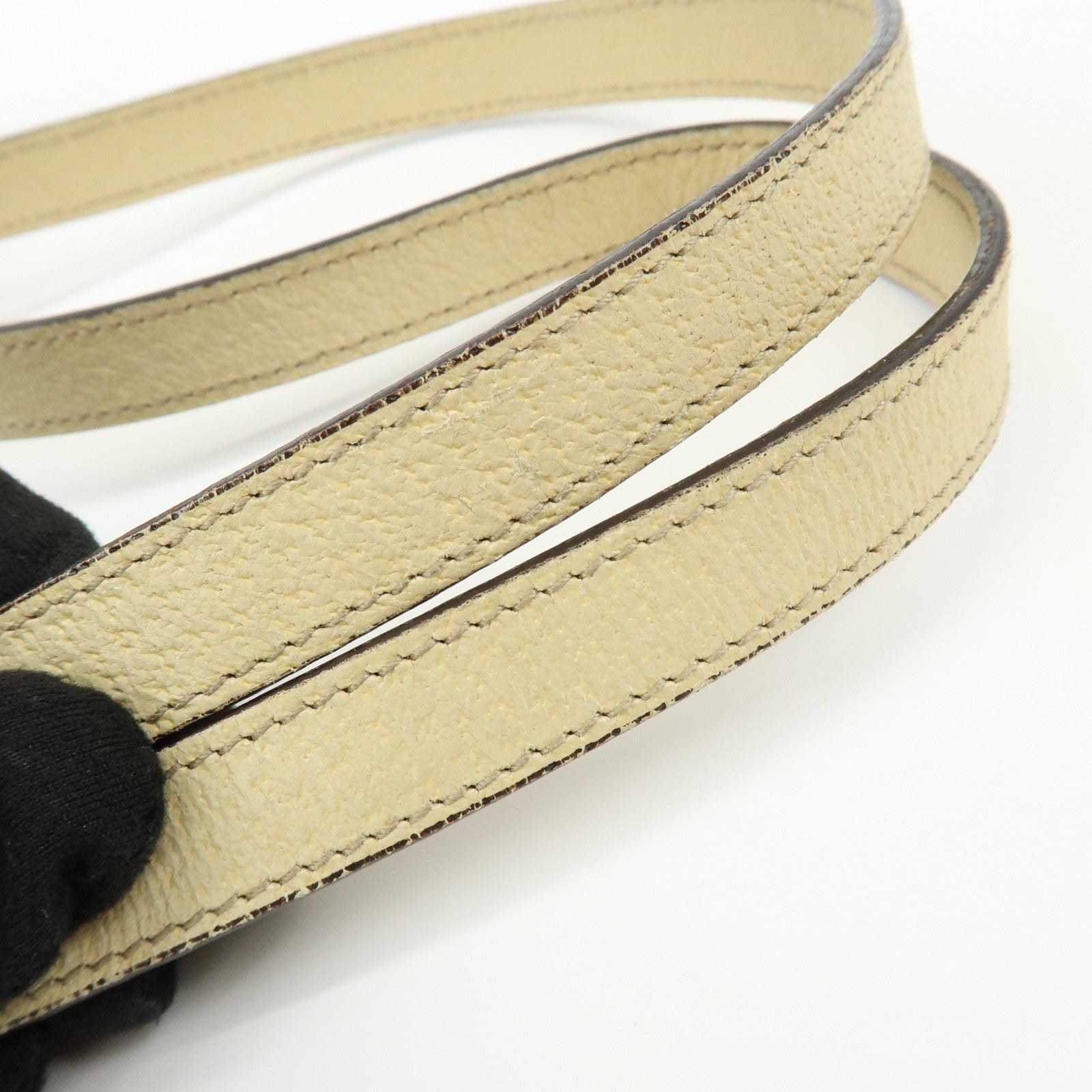 GUCCI GG Canvas Leather Tote Bag Hand Bag Beige Ivory 120840