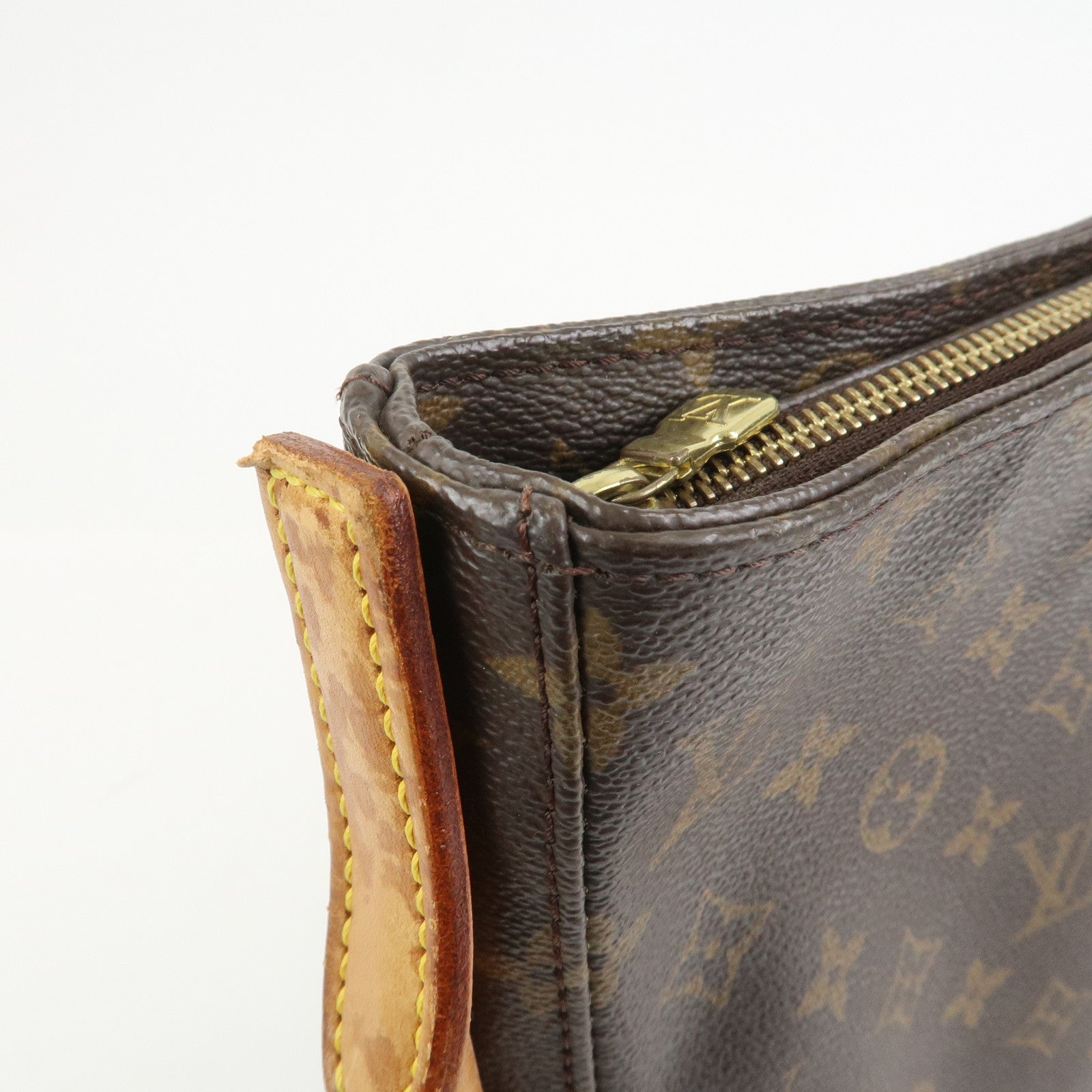 Louis Vuitton Monogram Looping GM Shoulder Bag Brown M51145