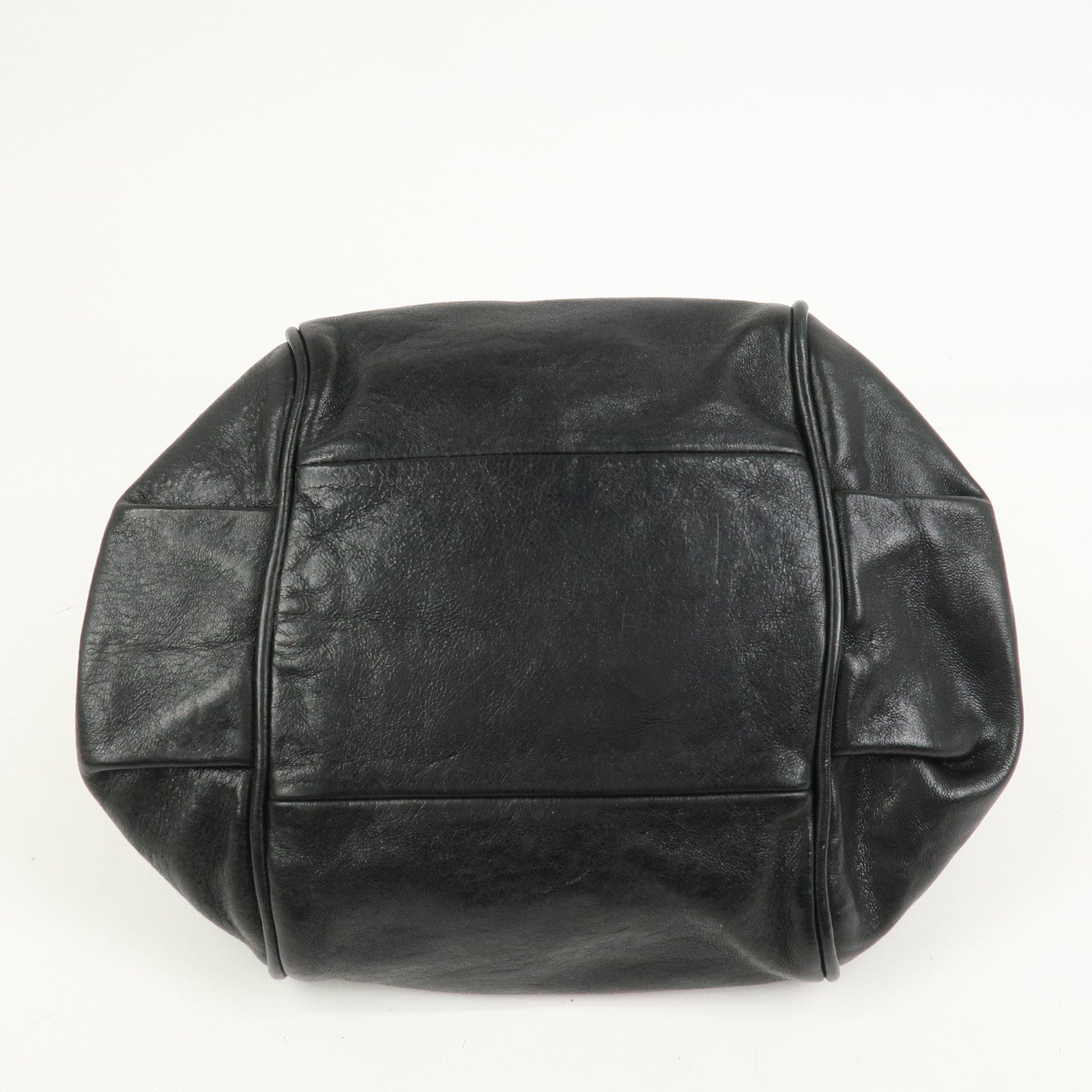 Chloe Ethel Leather Hand Bag Black Brown Gold HDW