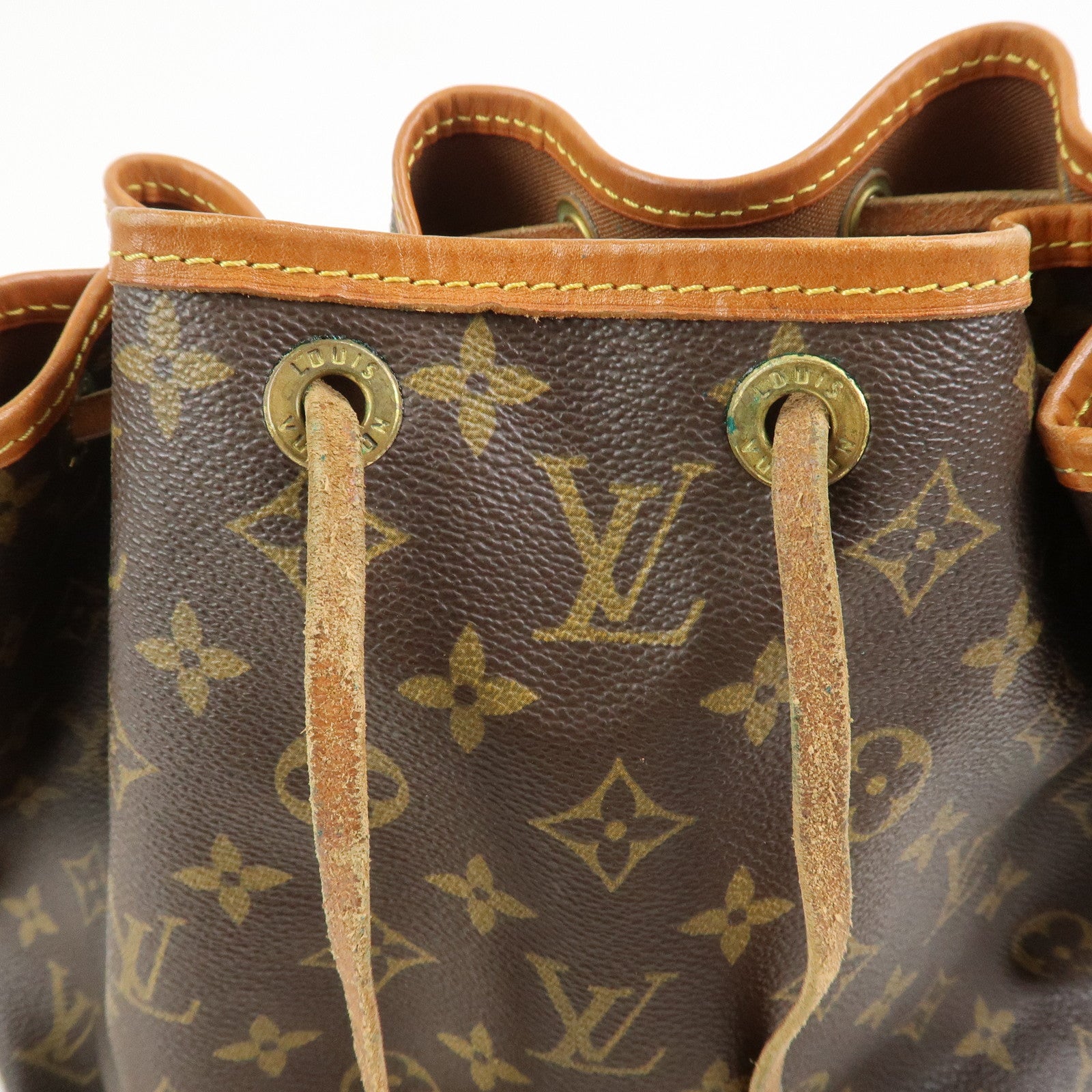 Louis Vuitton Monogram Petit Noe Shoulder Bag Brown M42226
