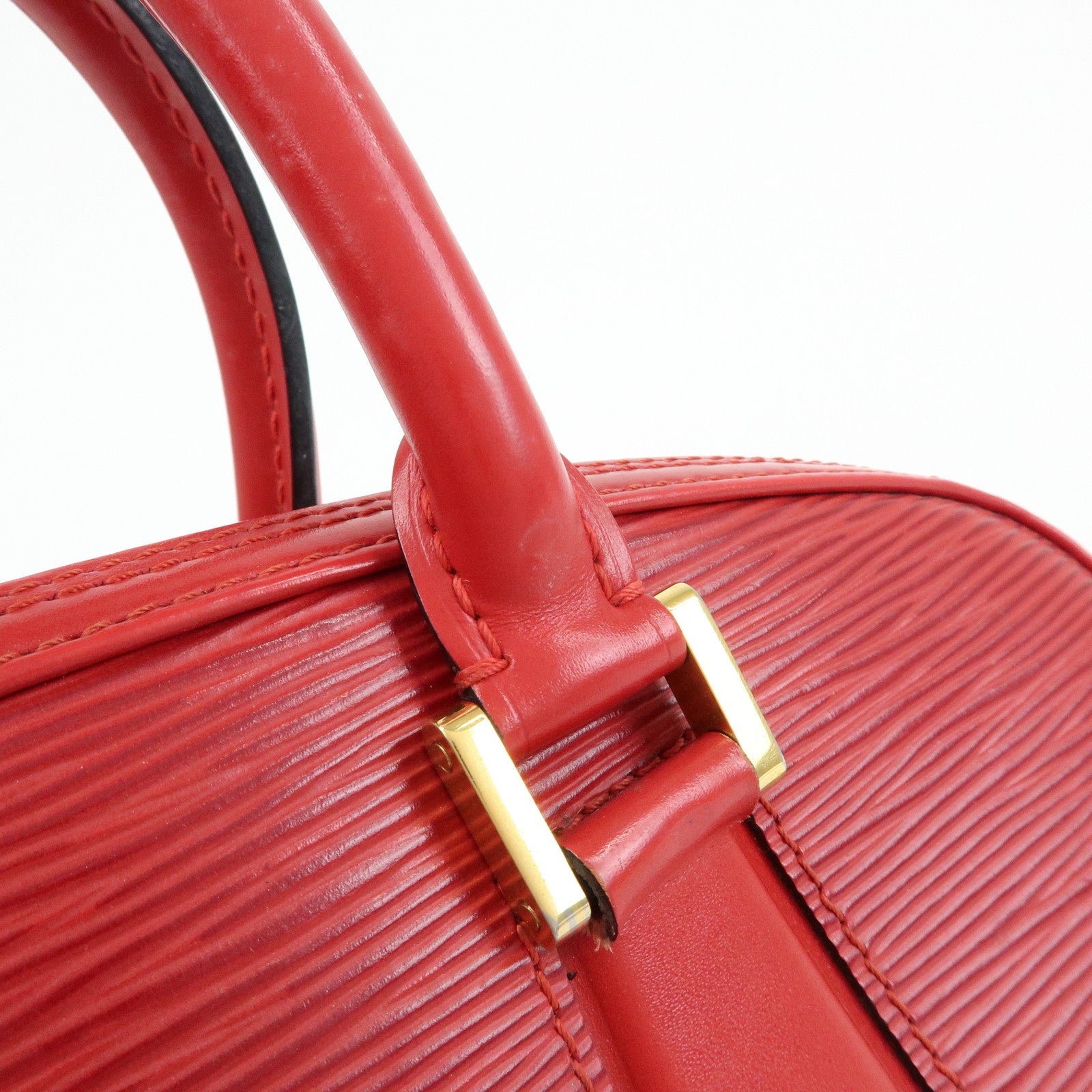 Louis Vuitton Epi Leather Jasmine Hand Bag Castilian Red M52087