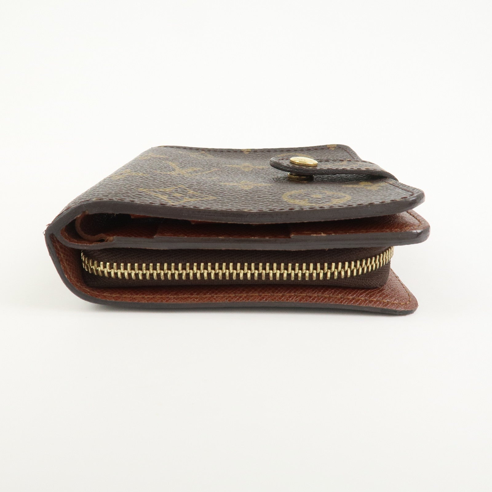 Louis Vuitton Monogram Compact Zippy Wallet Brown M61667
