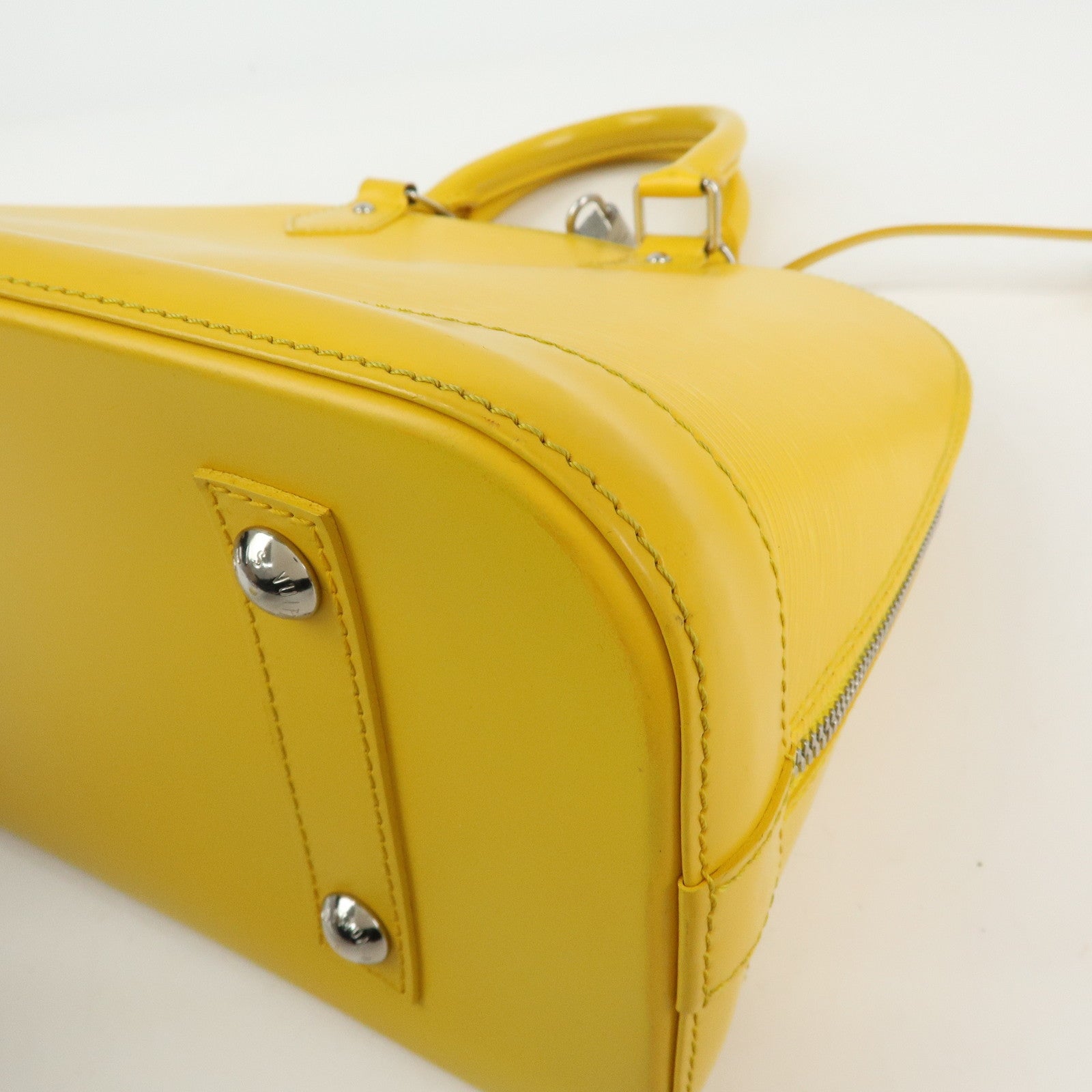 Louis Vuitton Epi Alma Epi Leather PM Hand Bag Citron M40619
