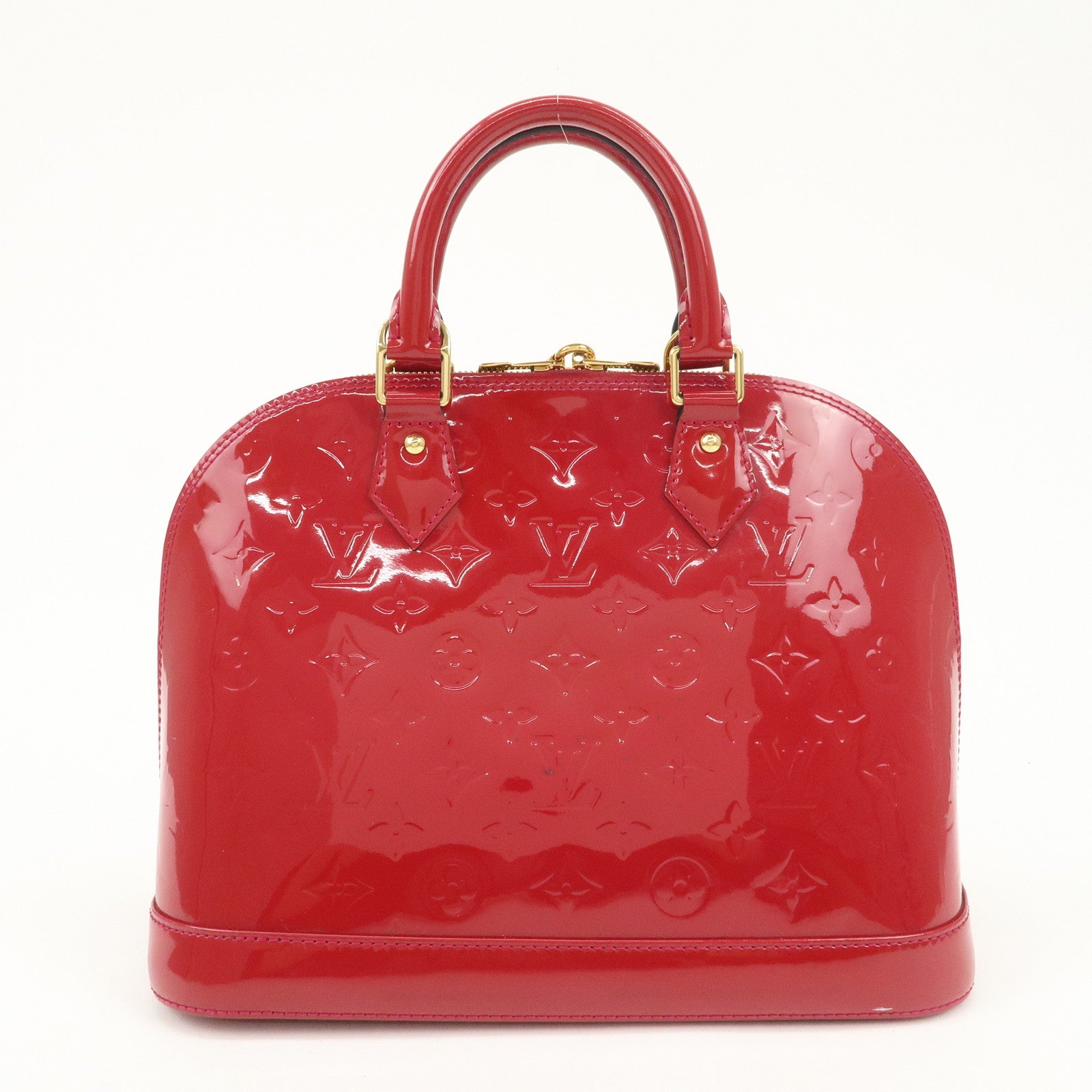 Louis Vuitton Monogram Vernis Alma PM Hand Bag Rose Indien M91770 Used