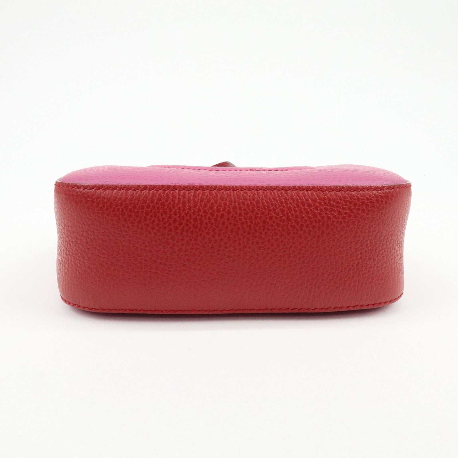 GUCCI SOHO Leather Shoulder Crossbody Bag Pink Red 431567