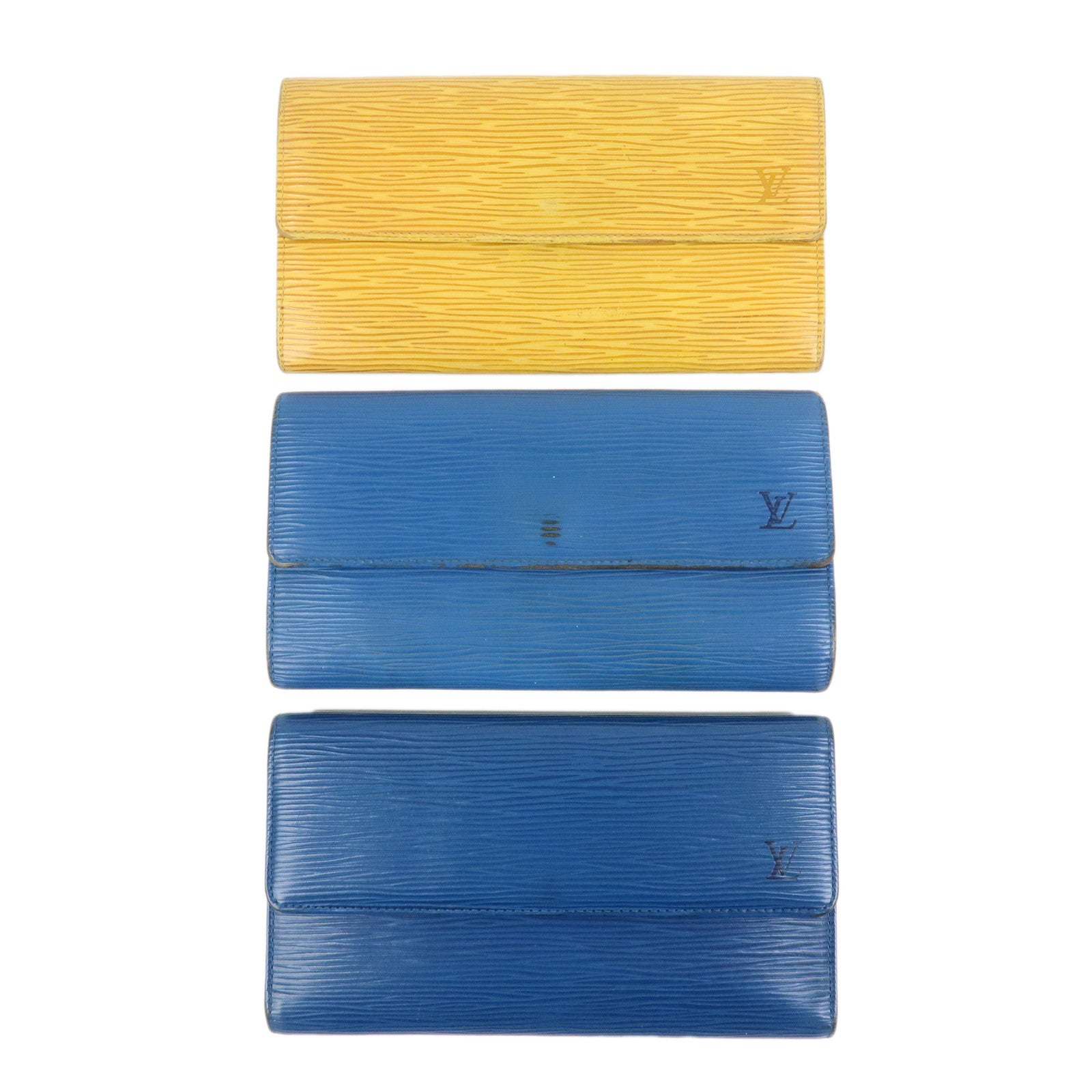Louis Vuitton Epi Set of 3 Long Wallet M63385/M63579/M63575
