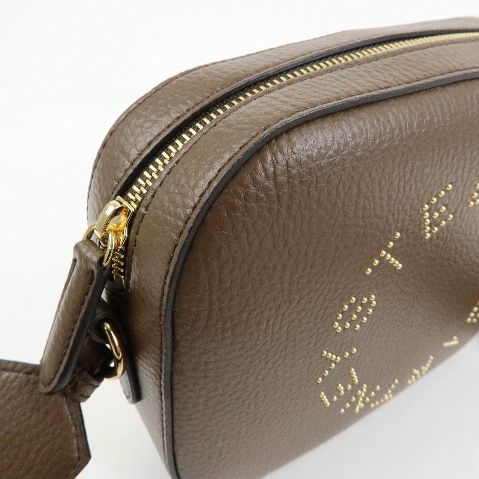 STELLA MCCARTNEY Faux Vegan Leathr Shoulder Crossbody Bag Brown