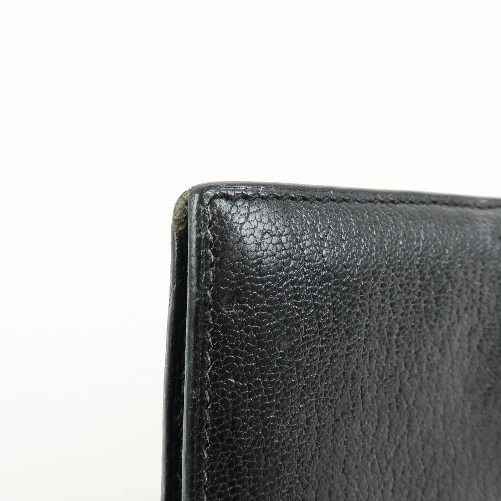 HERMES Bﾃｩarn Classic Chevre Long Wallet □I Stamped Black