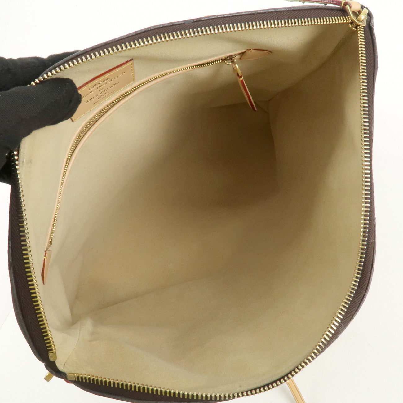 Louis Vuitton Monogram LockIt Chain Hand Bag Brown M40989 Used