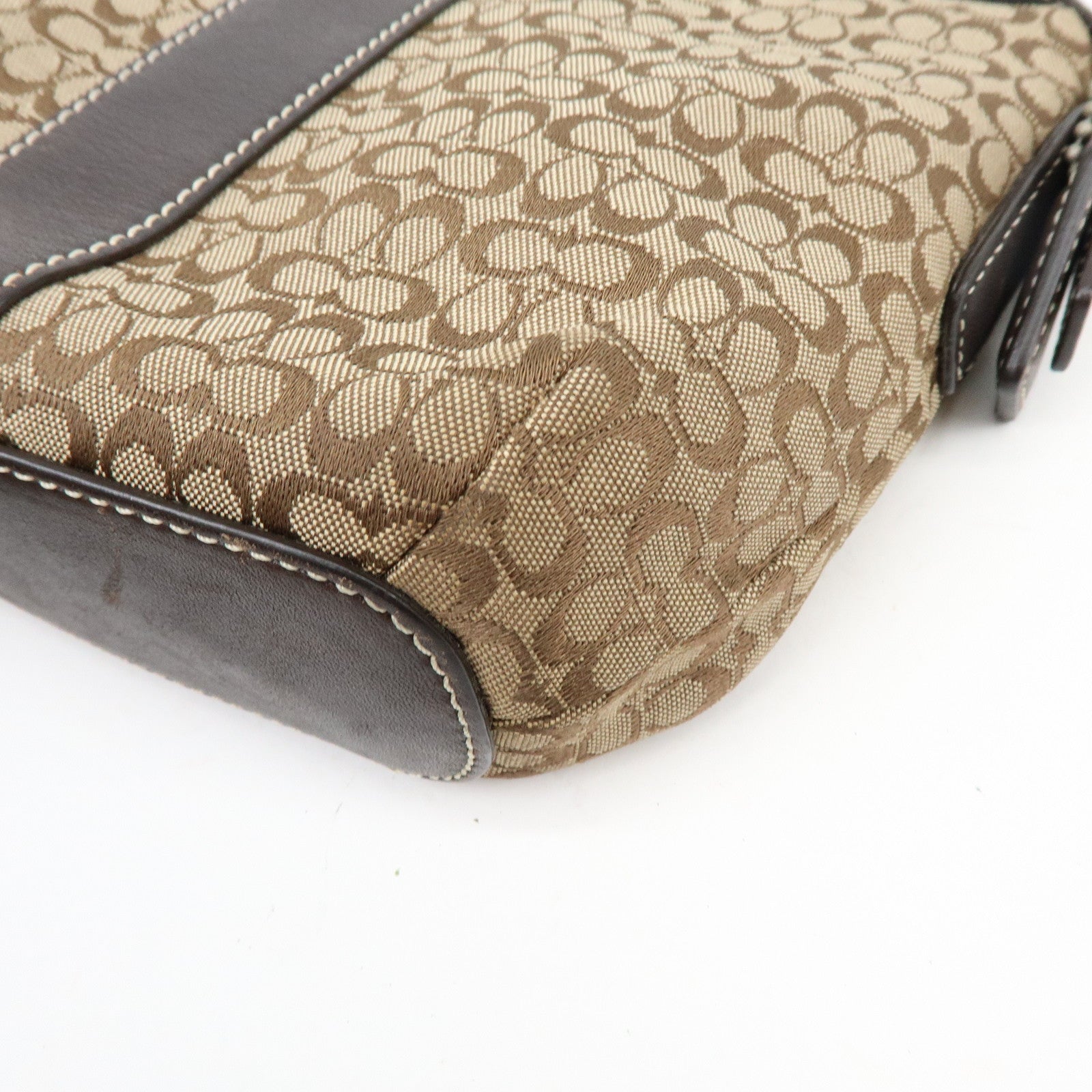 COACH Set of 3 Signature Canvas Leather Wool Shoulder Bag Hand Bag