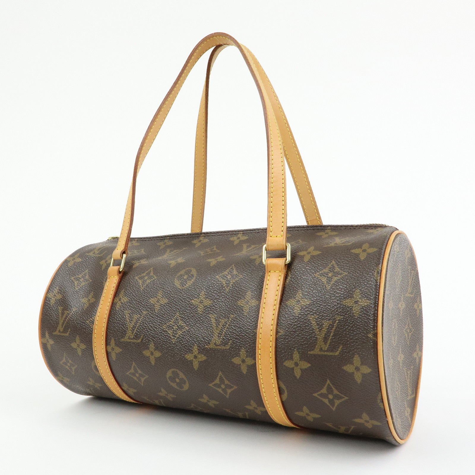 Louis Vuitton Monogram Papillon 30 Canvas Hand Bag Brown M51385