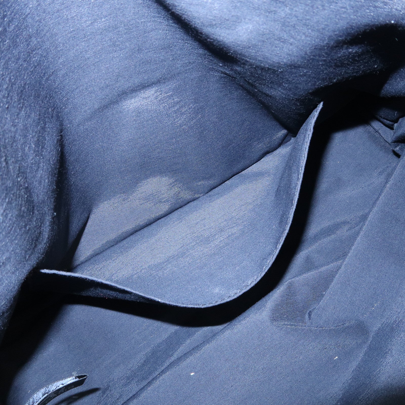 HERMES Canvas Bolide Pouch GM Cosmetic Pouch Makeup Bag Wine Red