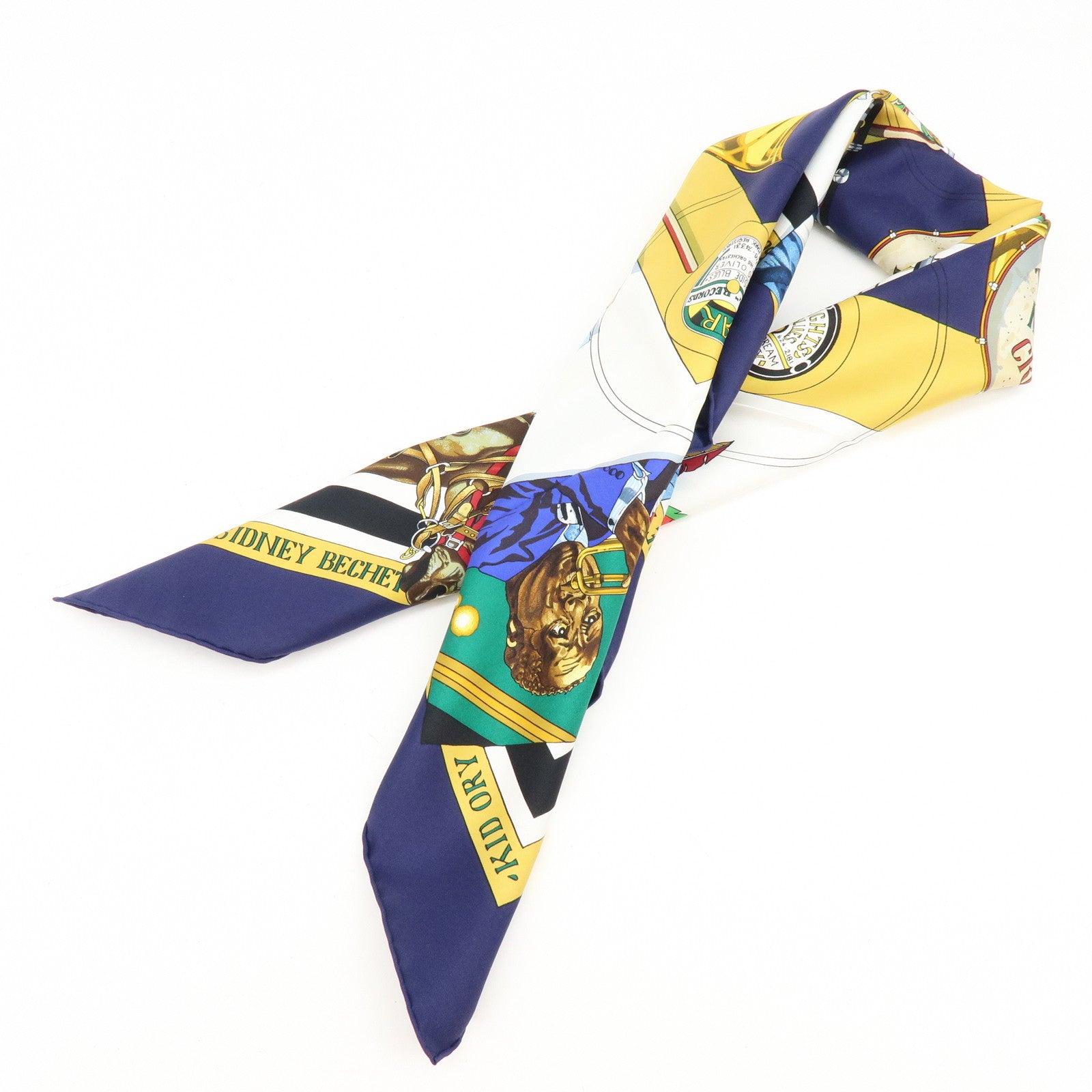 HERMES Carre90 Silk 100% Scarf ORIGINAL NEW ORLEANS CREOLE JAZZ1923