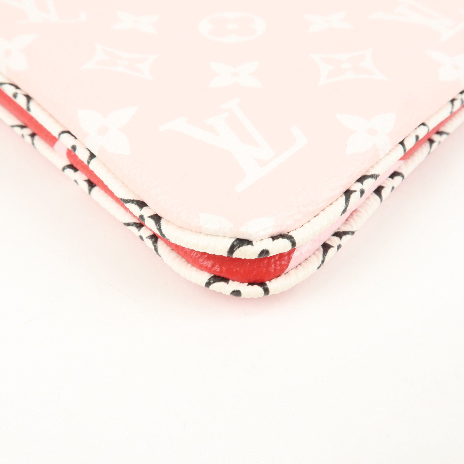 Louis Vuitton Monogram Giant Pochette Double Zip Pouch Rouge M67561 Used