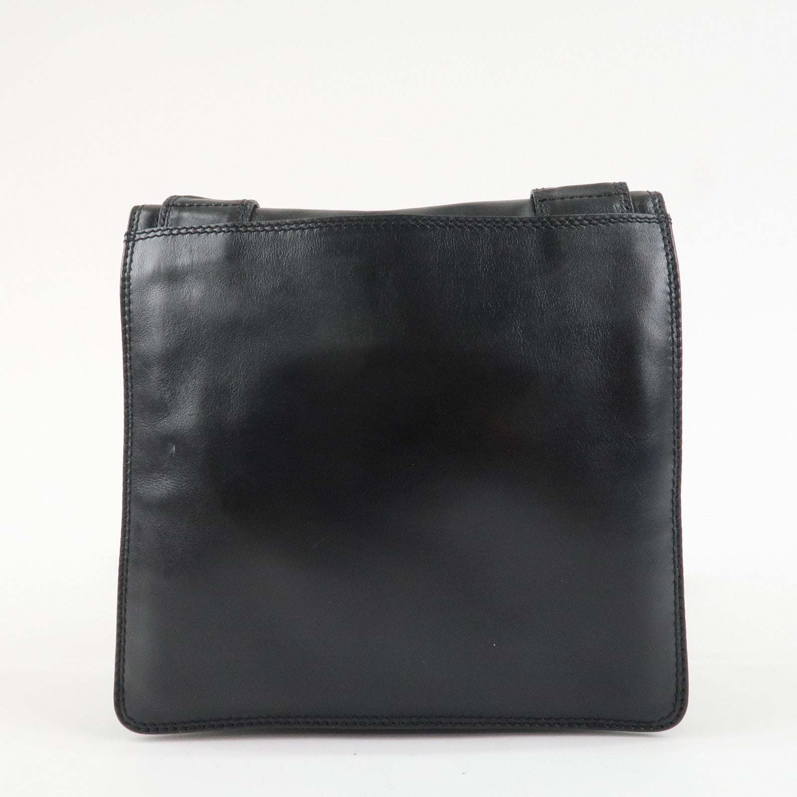 CHANEL COCO Mark Lamb Skin Shoulder Bag Crossbody Bag Black Used