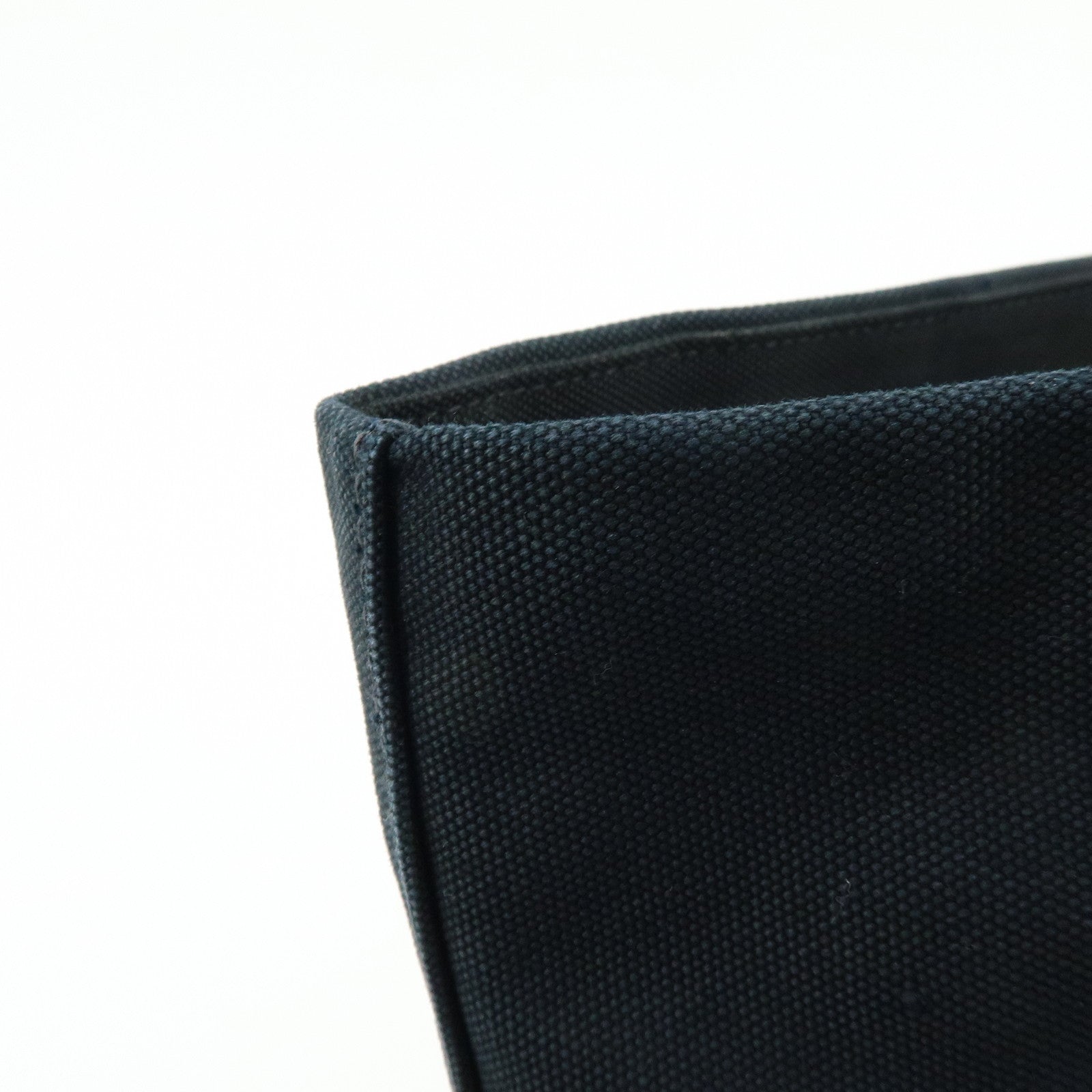 MIU MIU Canvas Leather Tote Bag Hand Bag Shoulder Bag Black