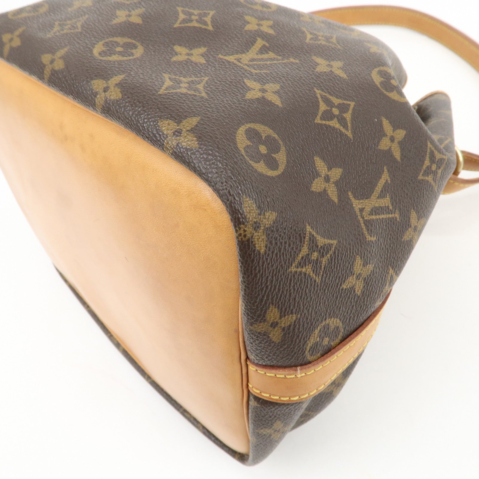 Louis Vuitton Monogram Petit Noe Shoulder Bag Brown M42226