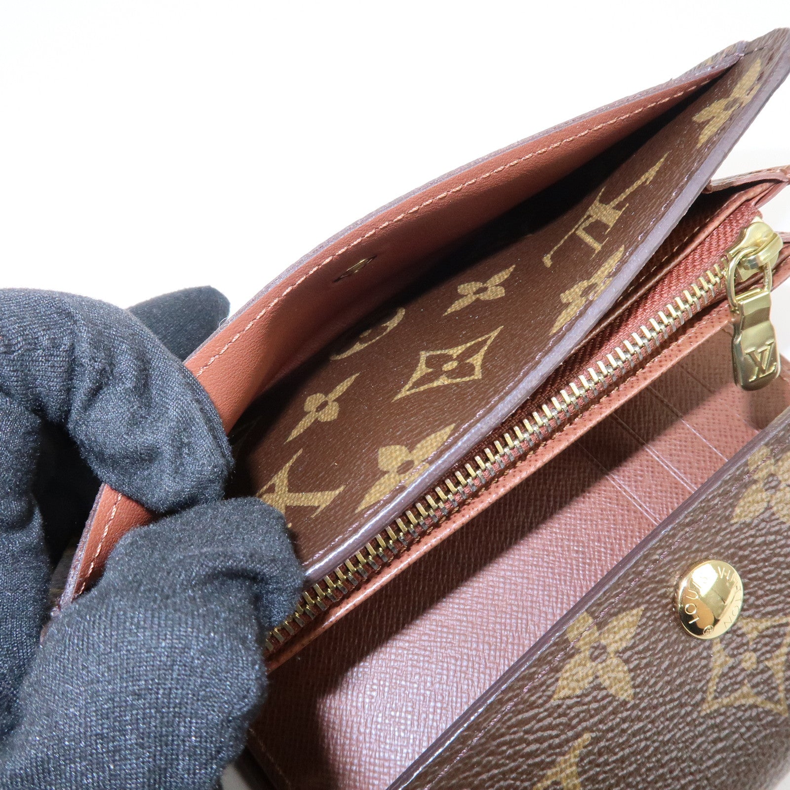 Louis Vuitton Monogram Portefeuille Alexandra Wallet Brown M60047