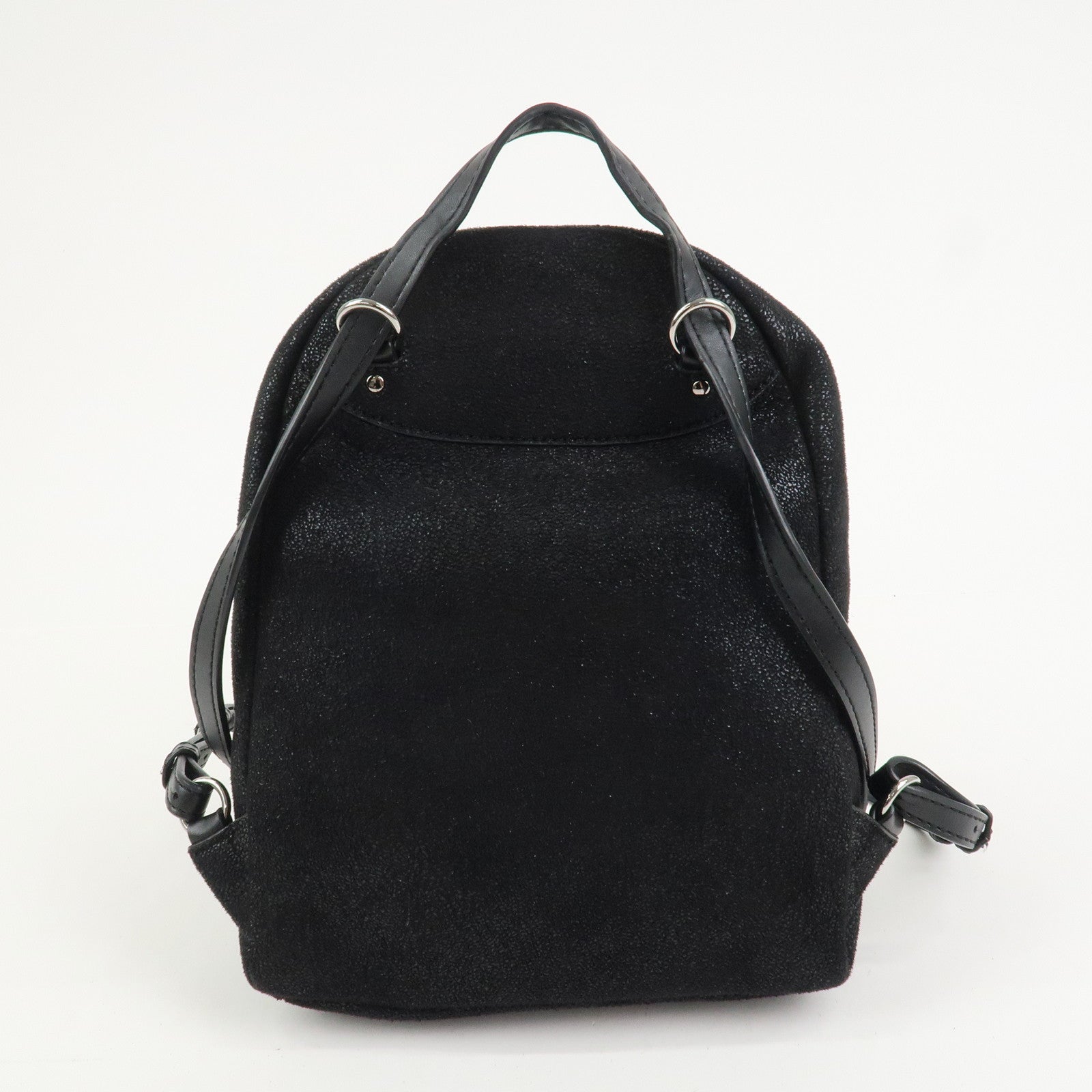 STELLA MCCARTNEY Falabella Polyester Leather Backpack Black