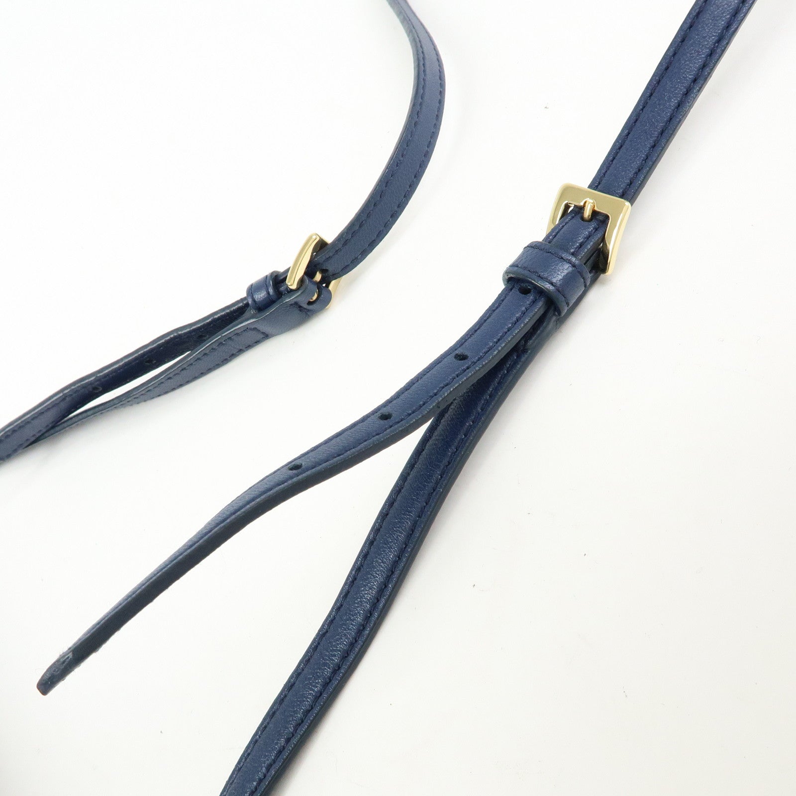 MIU MIU Matelasse Leather Shoulder Bag Crossbody Bag Blue