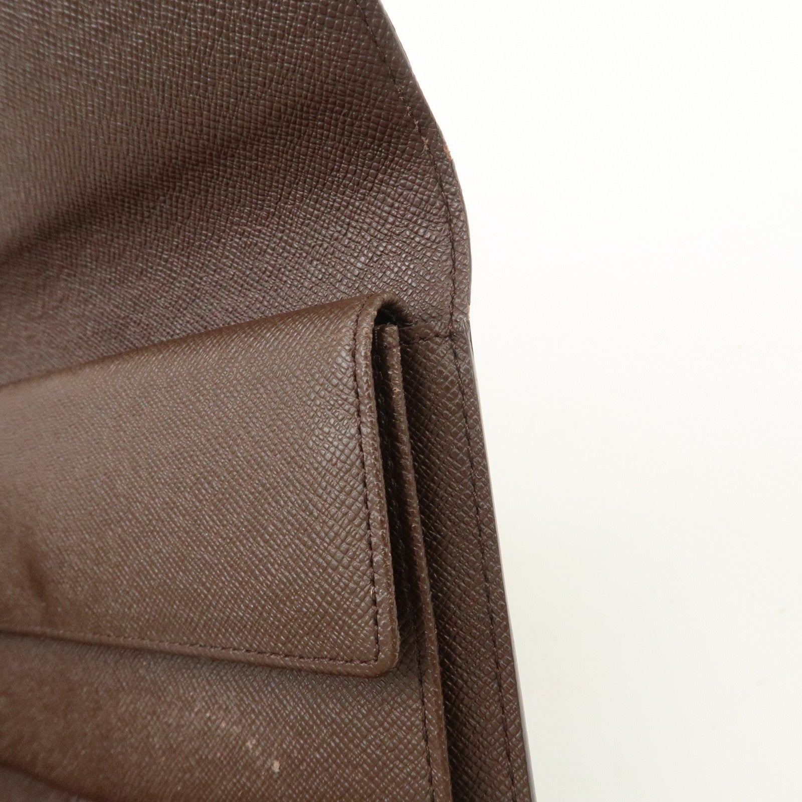 Louis Vuitton Damier Porte Tresor International Long Wallet N61215 Used