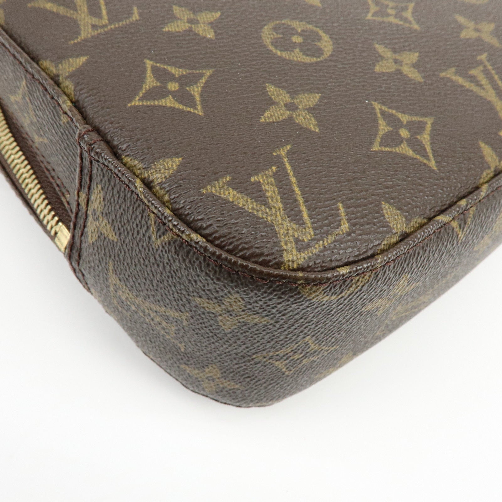 Louis Vuitton Monogram Spontini Hand Bag Brown M47500