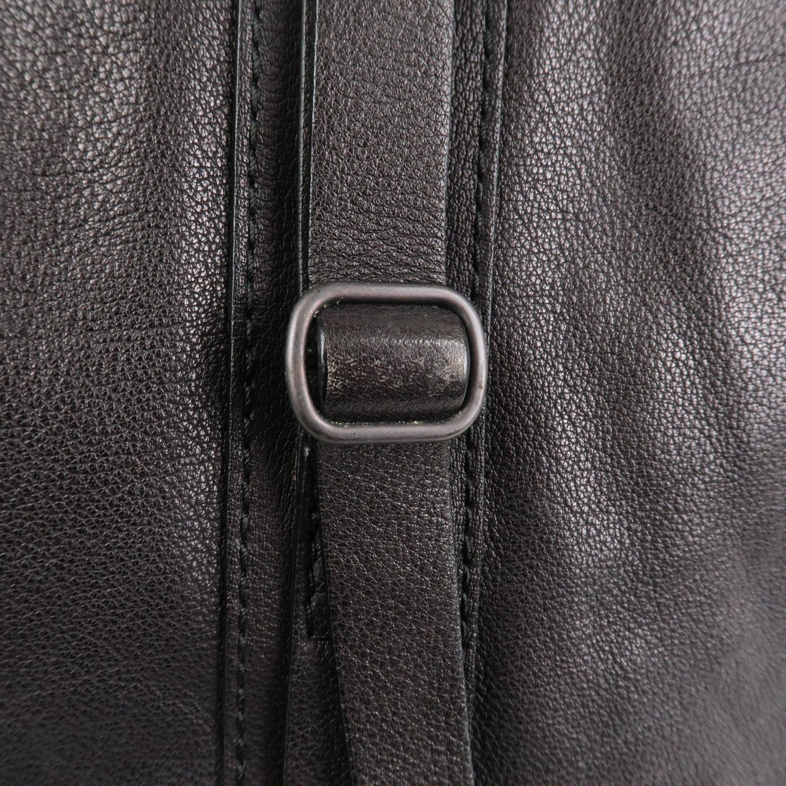 BURBERRY Logo Leather Tote Bag Shoulder Bag Black