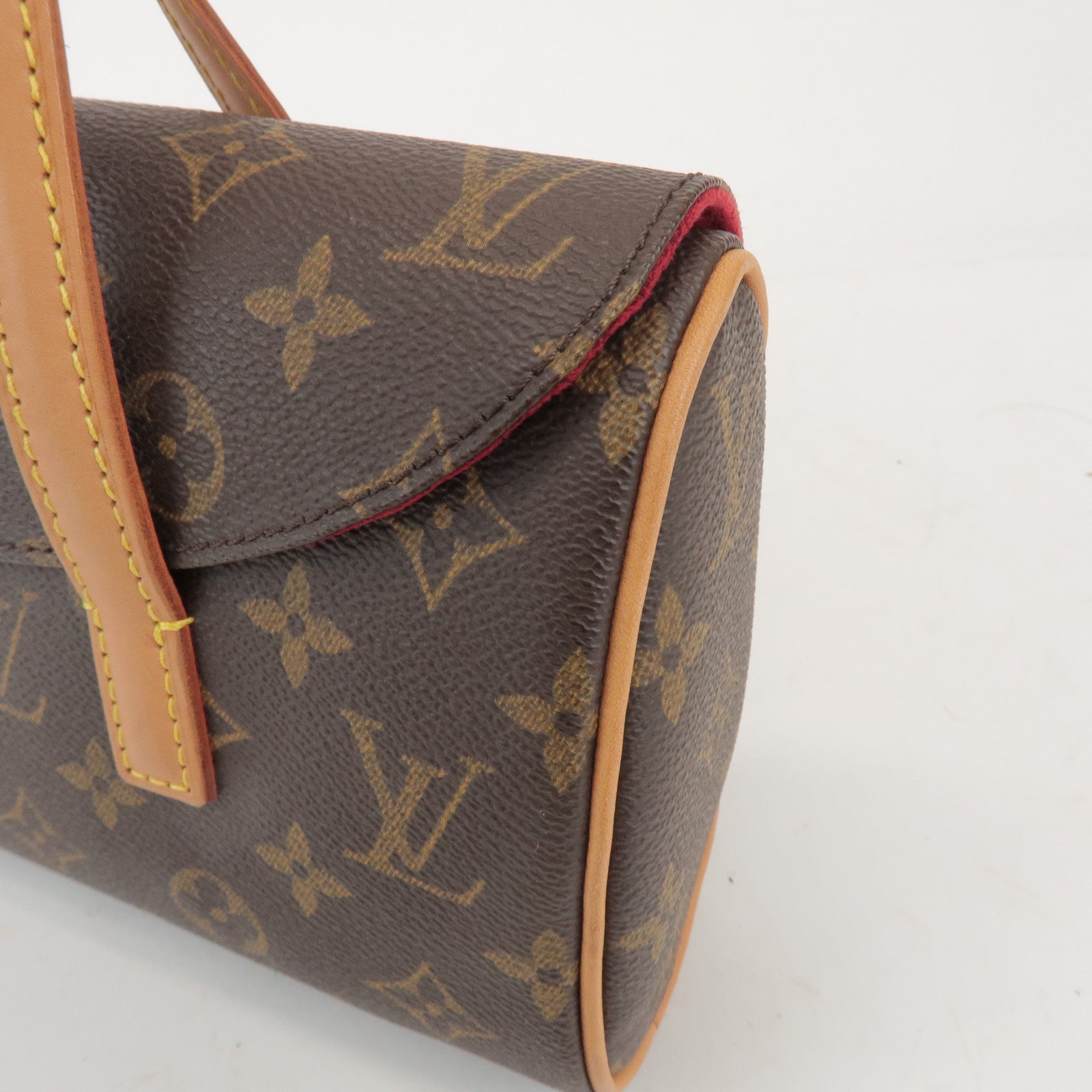 Louis Vuitton Monogram Sonatine Hand Bag Brown M51902