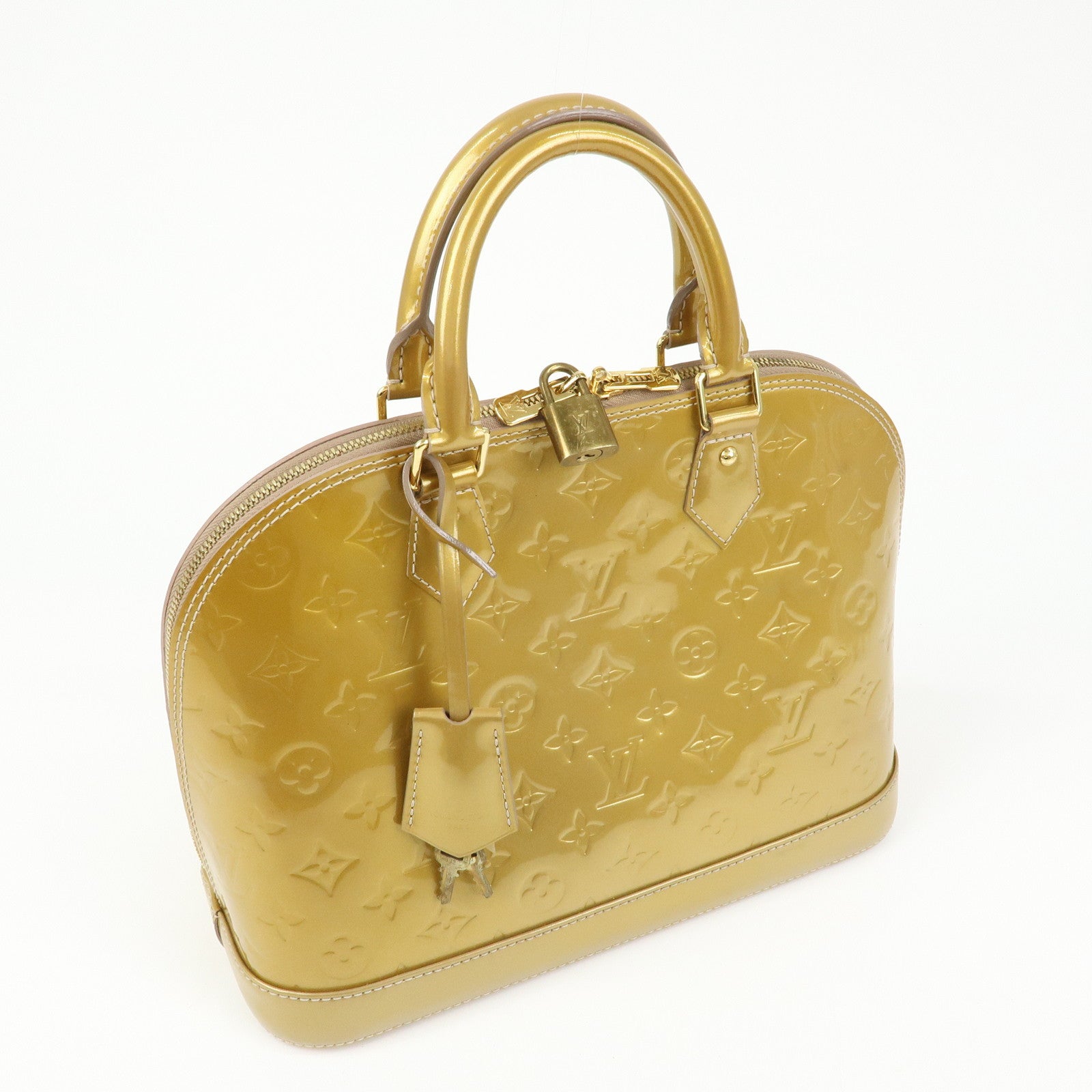 Louis Vuitton Monogram Vernis Alma PM Hand Bag Mordore M50563