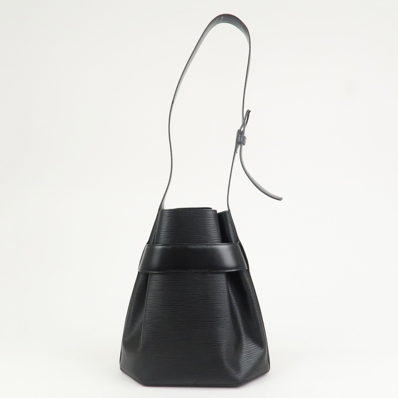 Louis Vuitton Epi Leather Sac D'epaule PM Bucket Bag Black M80157