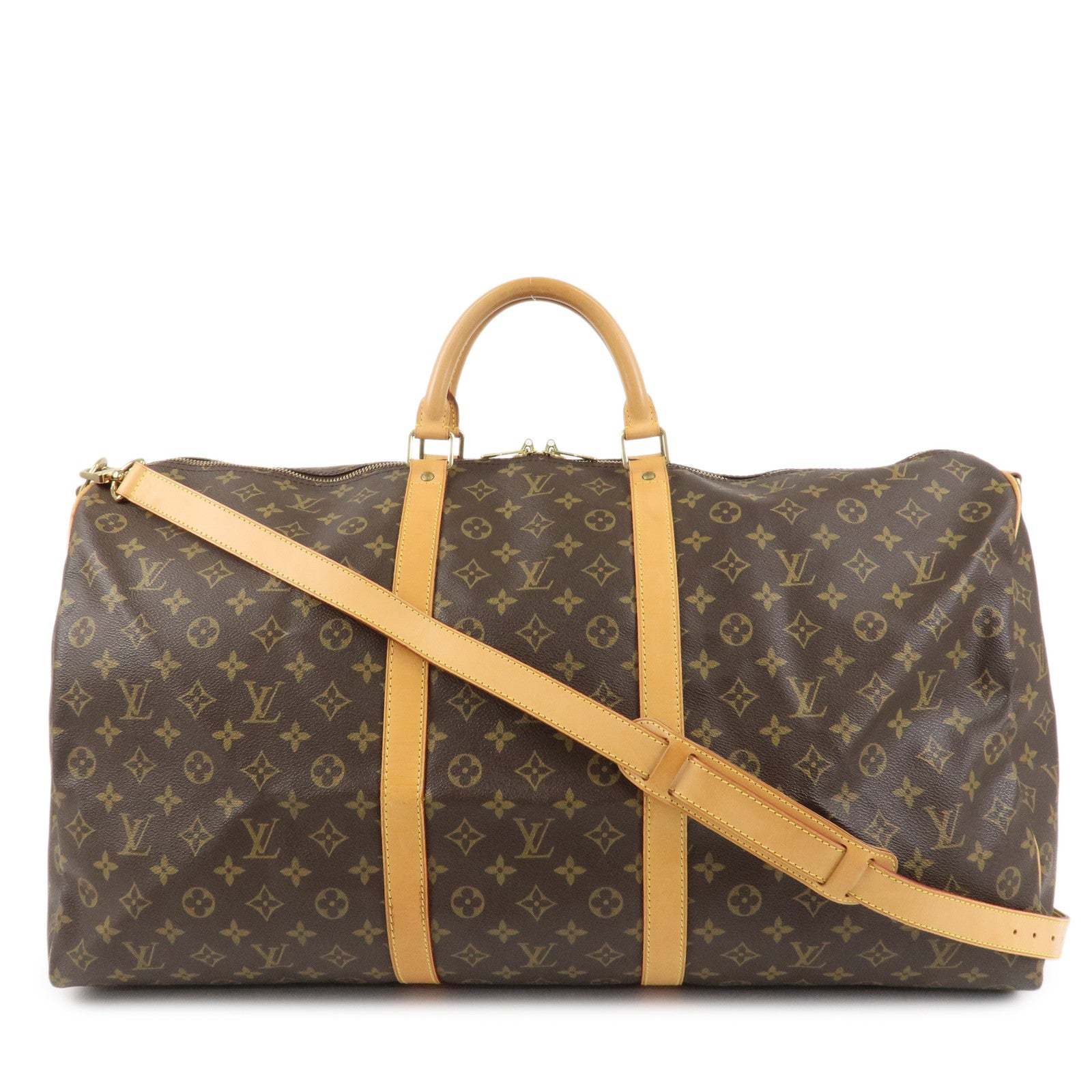 Louis Vuitton Monogram Keep All Bandouliere 60 Boston Bag M41412 Used