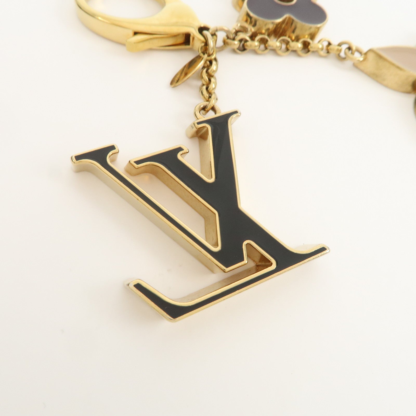 Louis Vuitton Fleur de Monogram Key Chain Bag Charm M67119