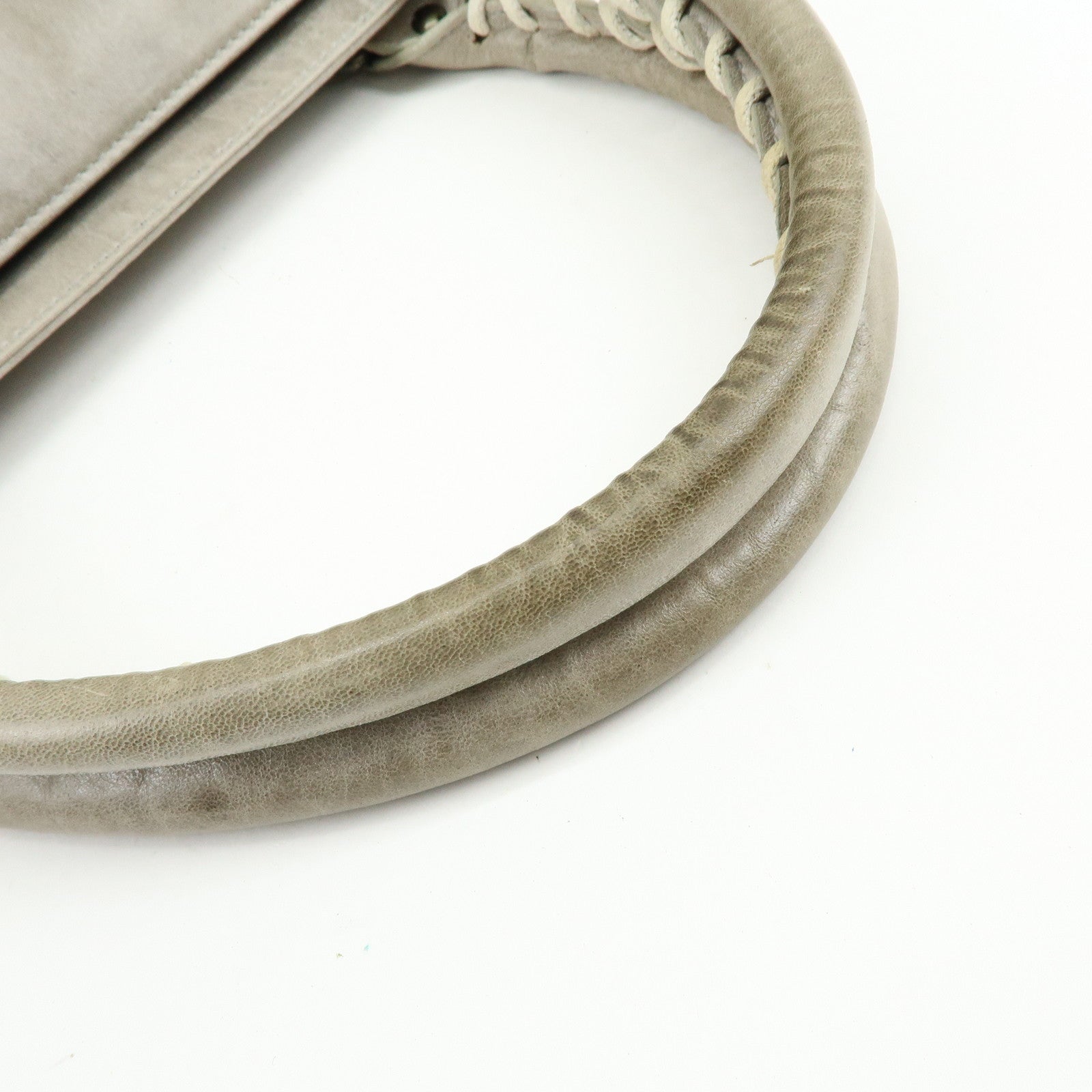 BALENCIAGA The Shopping Leather Tote Bag Shoulder Bag Gray