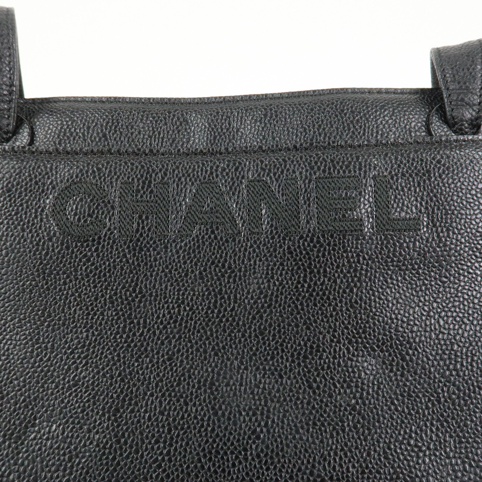 CHANEL COCO Mark Caviarskin Shoulder Bag Hand Bag Black