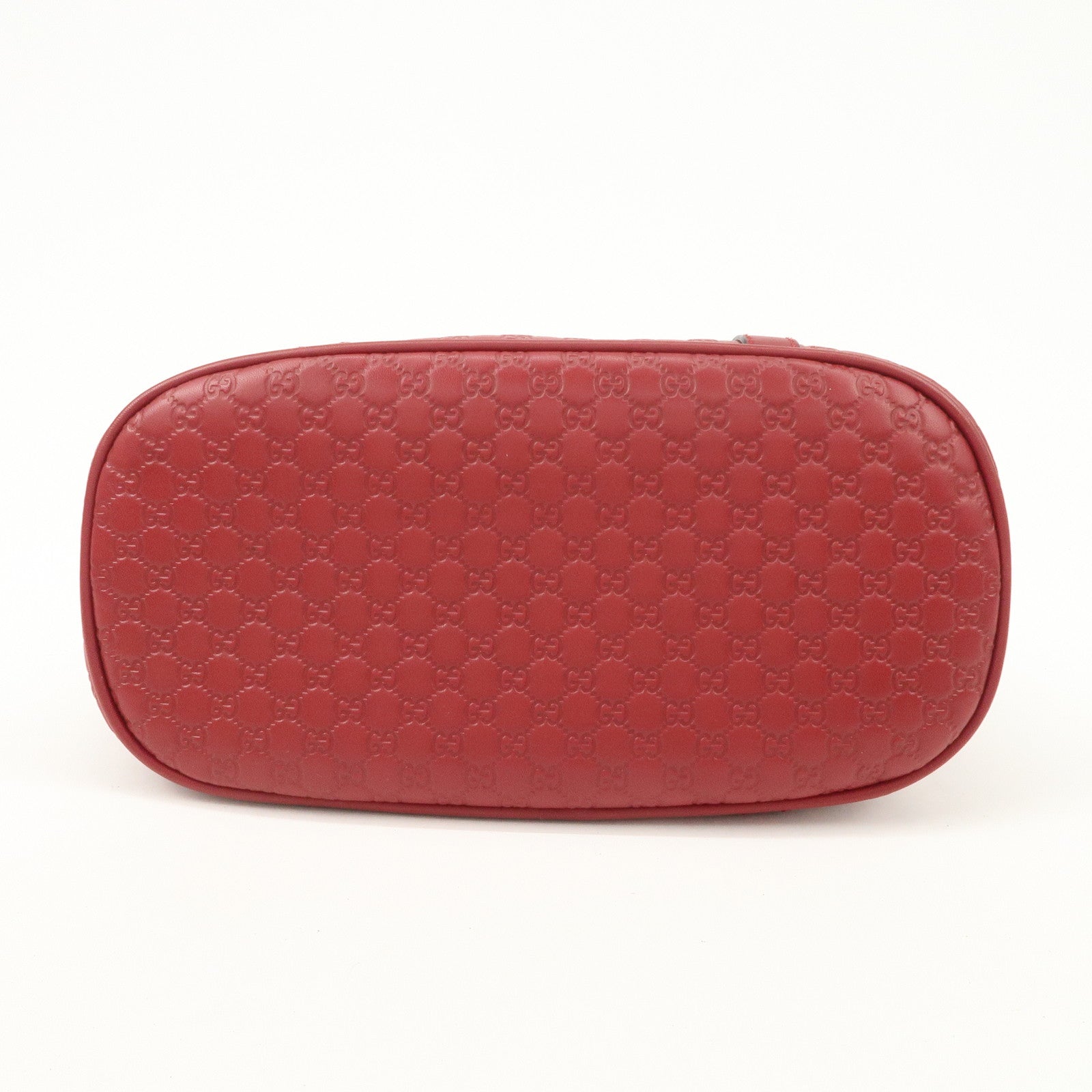 GUCCI Micro Guccissima 2Way Bag Hand Bag Red 449654