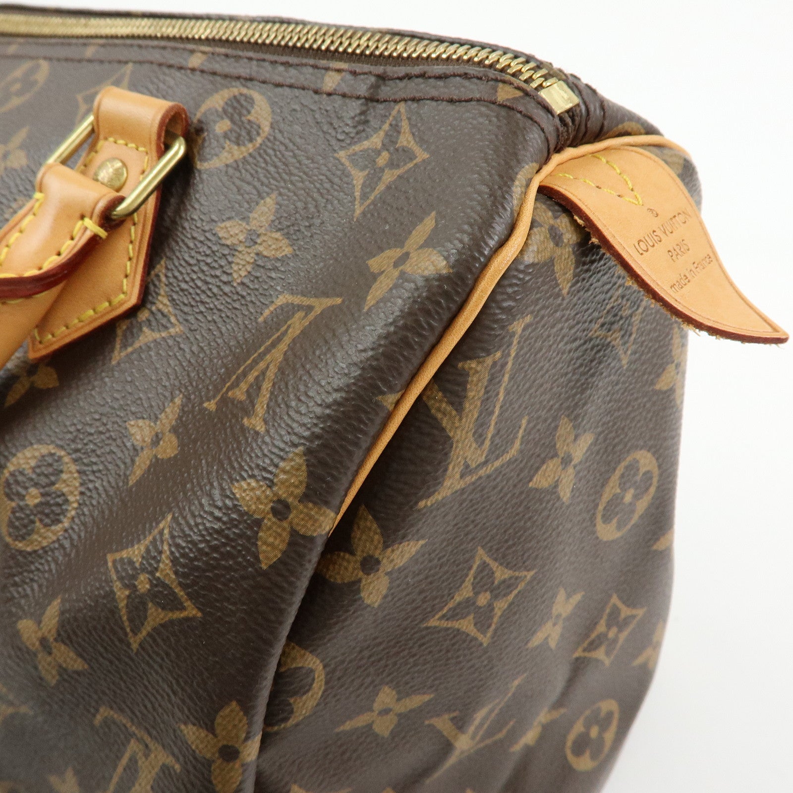 Louis Vuitton Monogram Speedy 30 Boston Bag Hand Bag Brown M41108