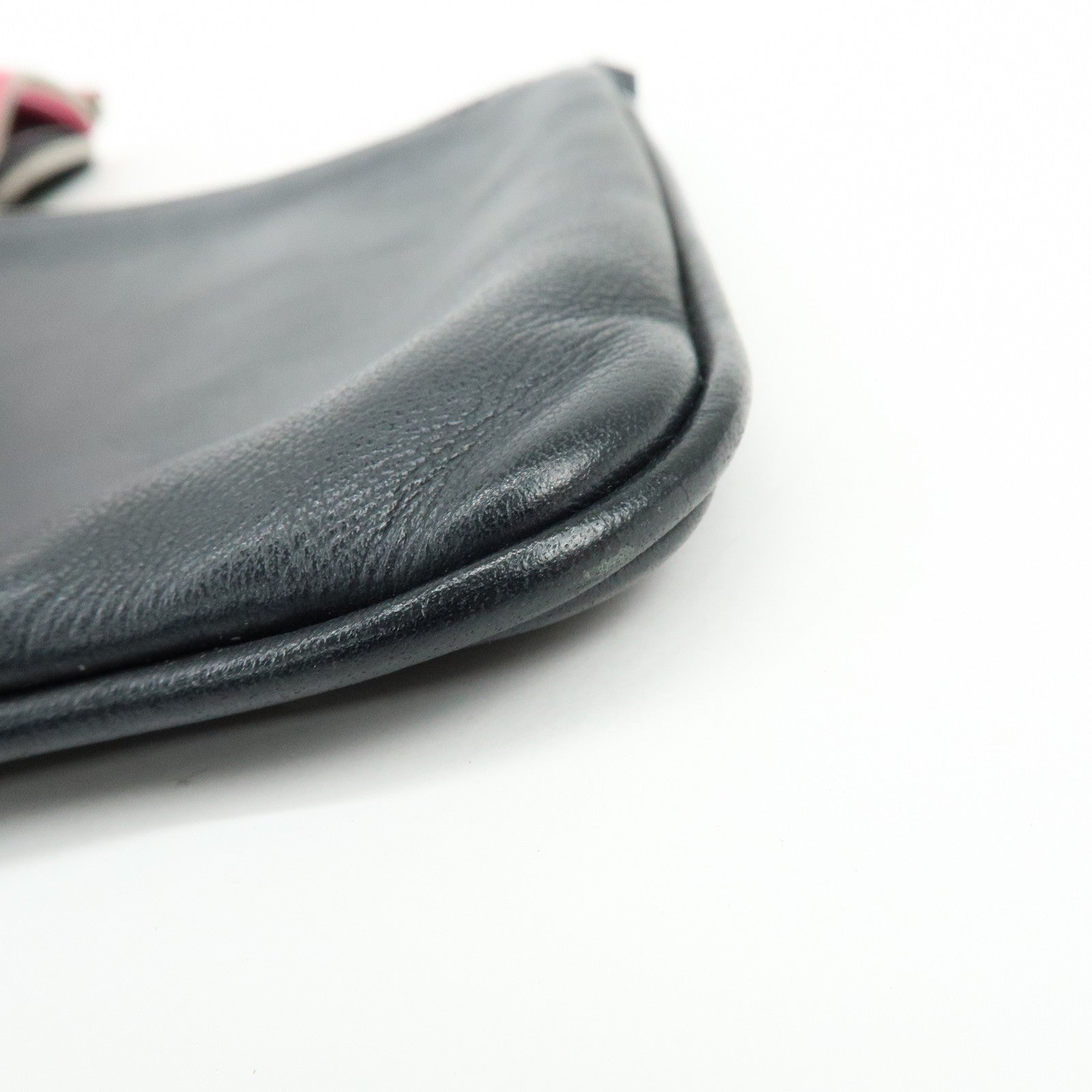 FENDI Zuccca F is FENDI Leather Velvet Triplette Clutch Bag 8BS001